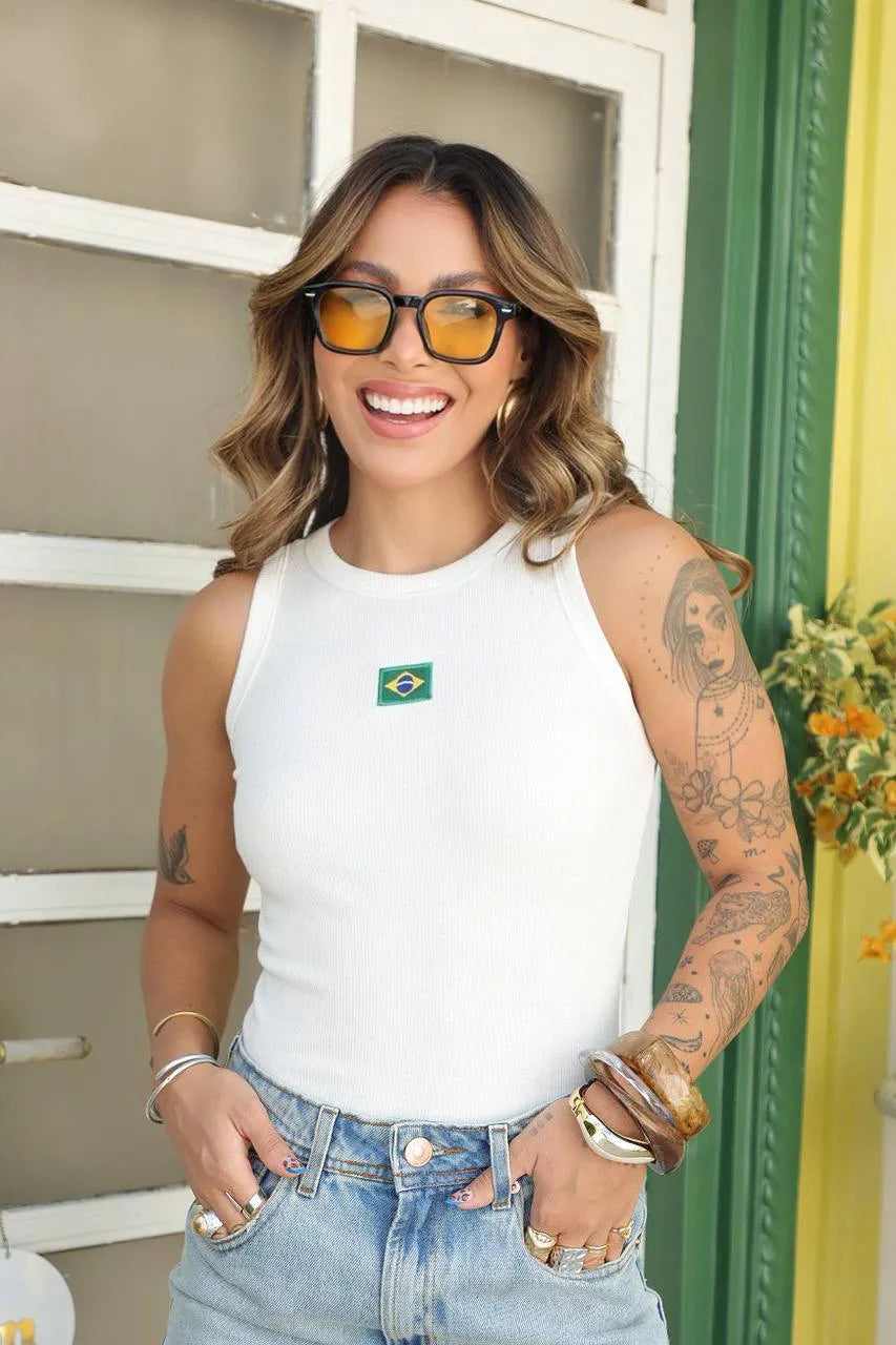 Ribbed tank top Brazil