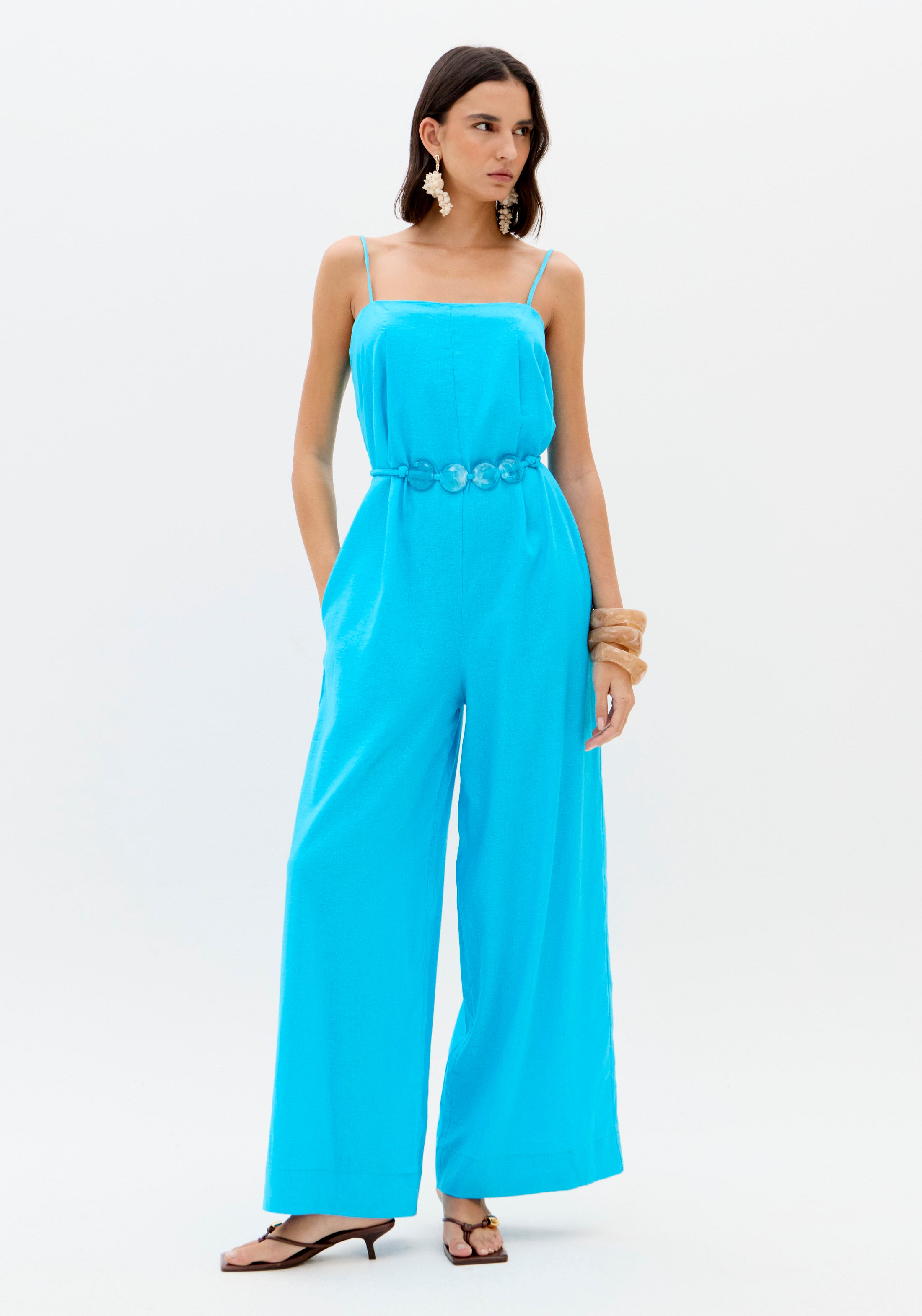 Jumpsuit Strap Wide Leg