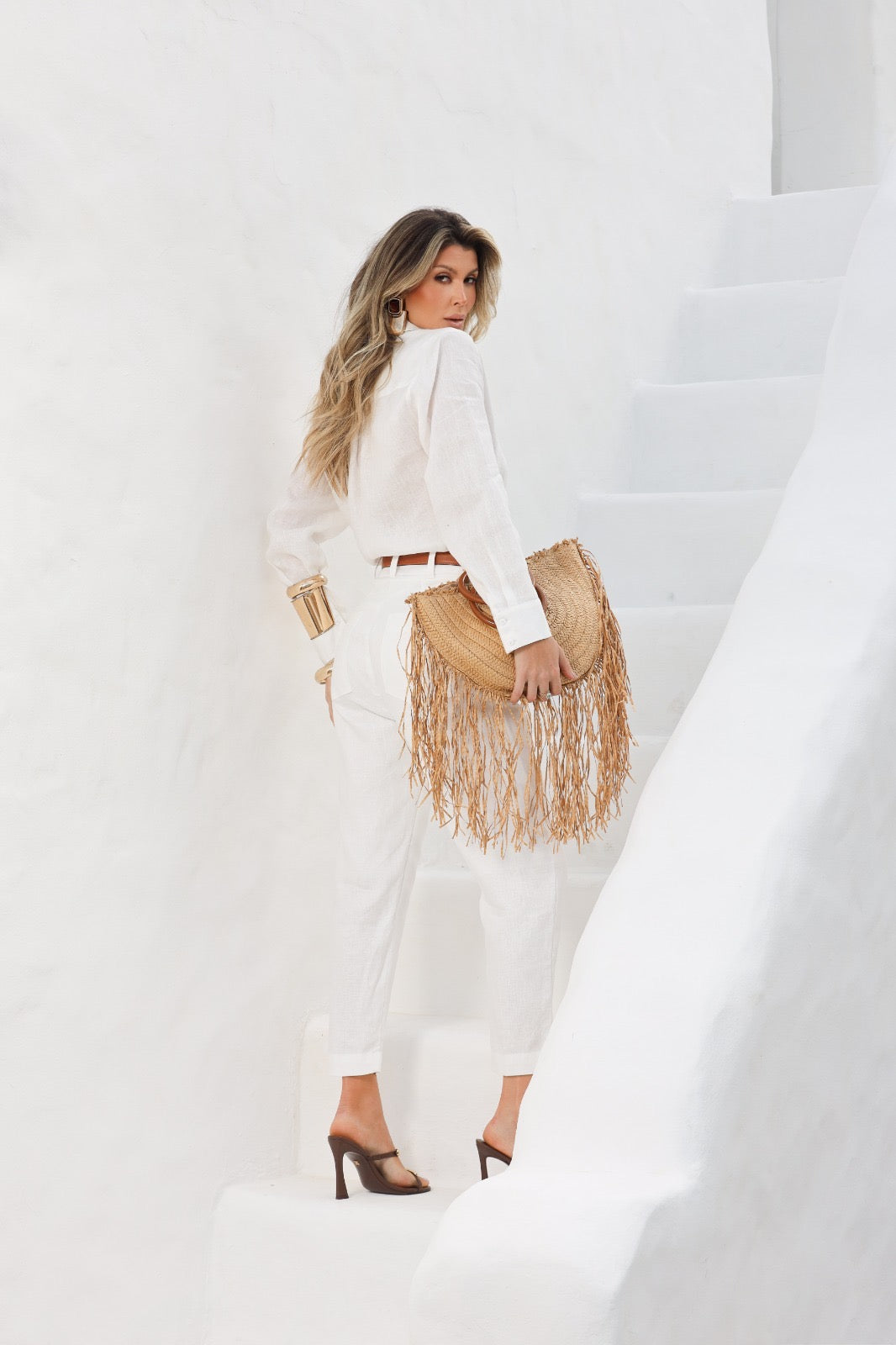 Juliana Linen Shirt OFF White