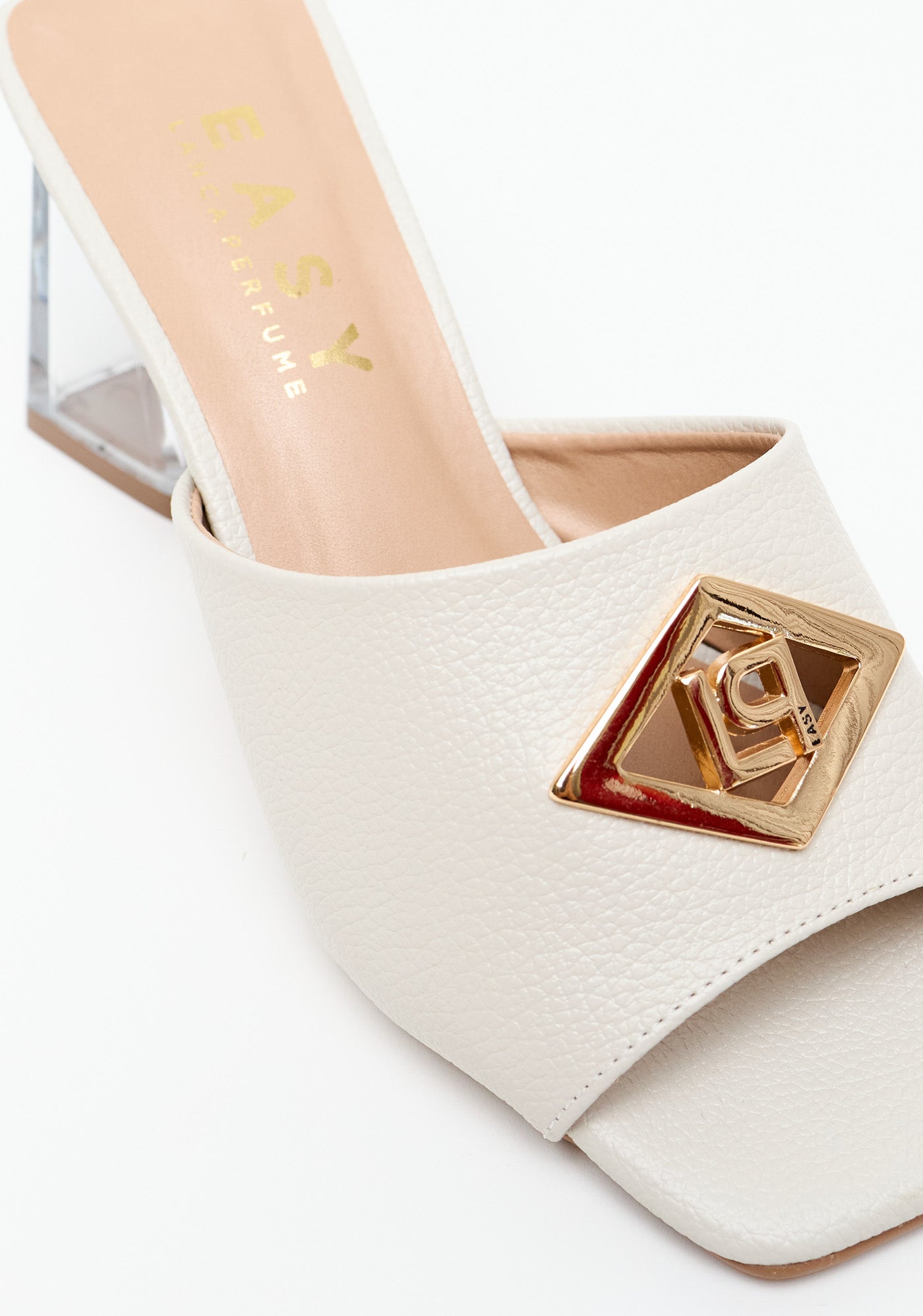 Transparent Heel Sandal OFF White