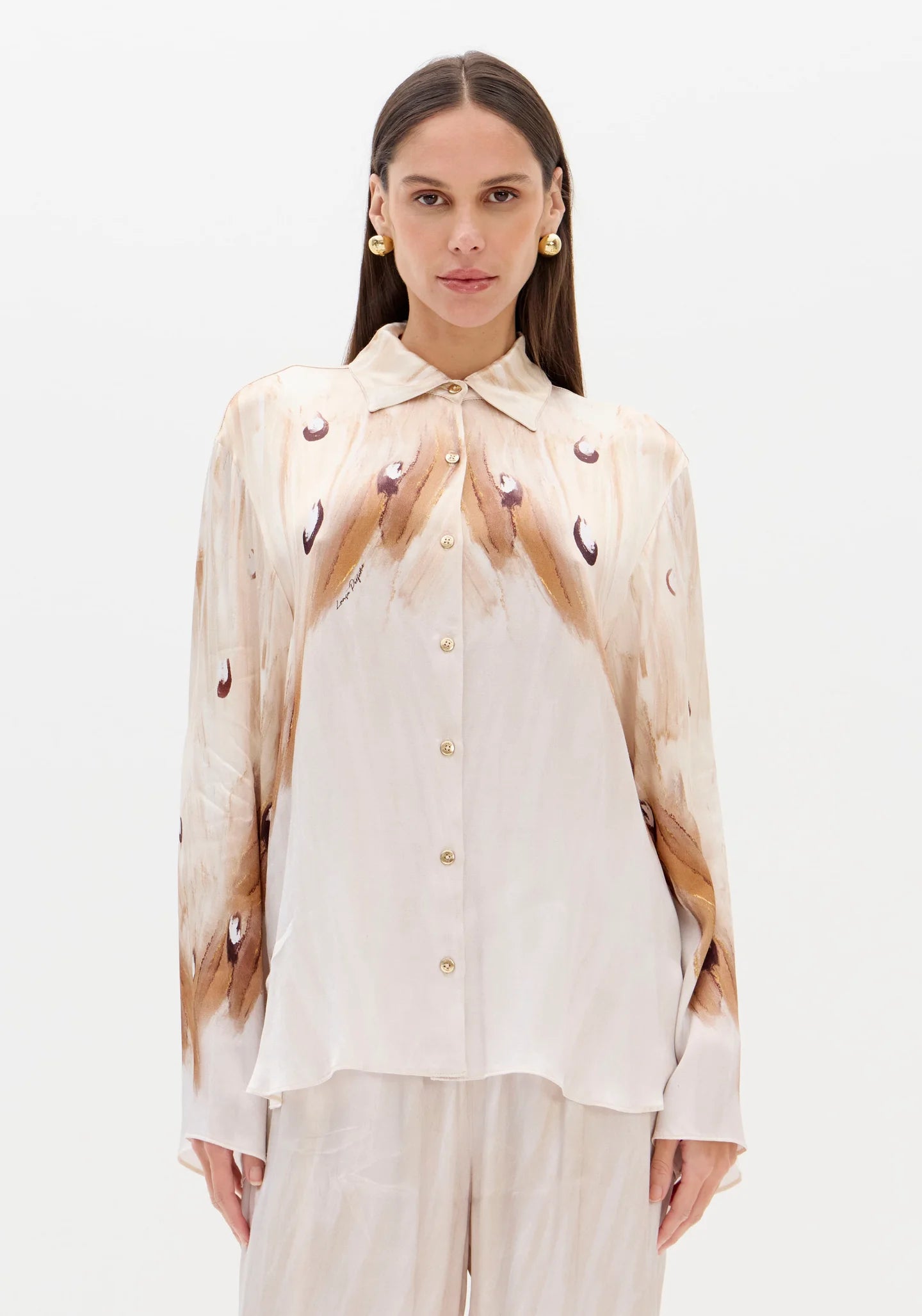 Printed Long-Sleeve Shirt