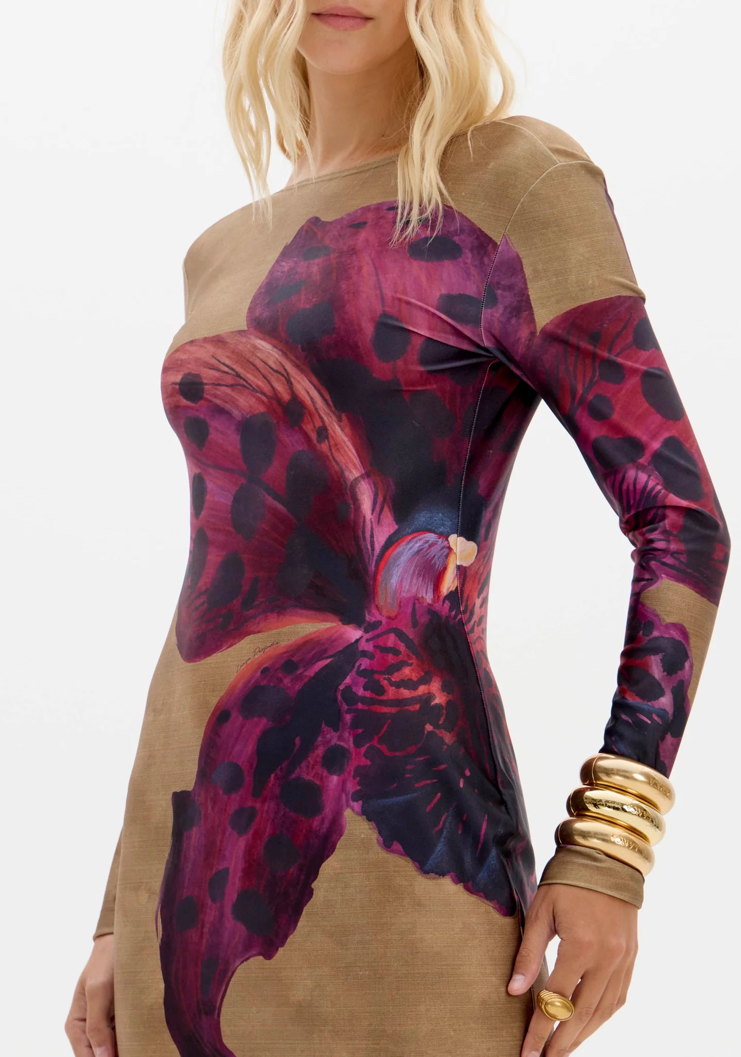 Printed Short Dress Bia OFF