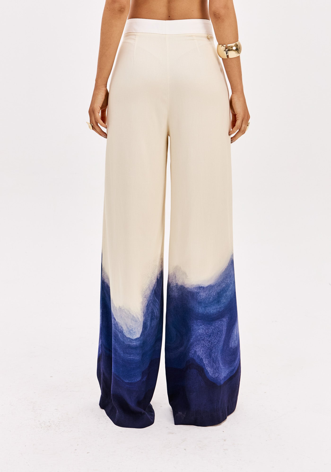 Pants Wide Leg High Waist Printed