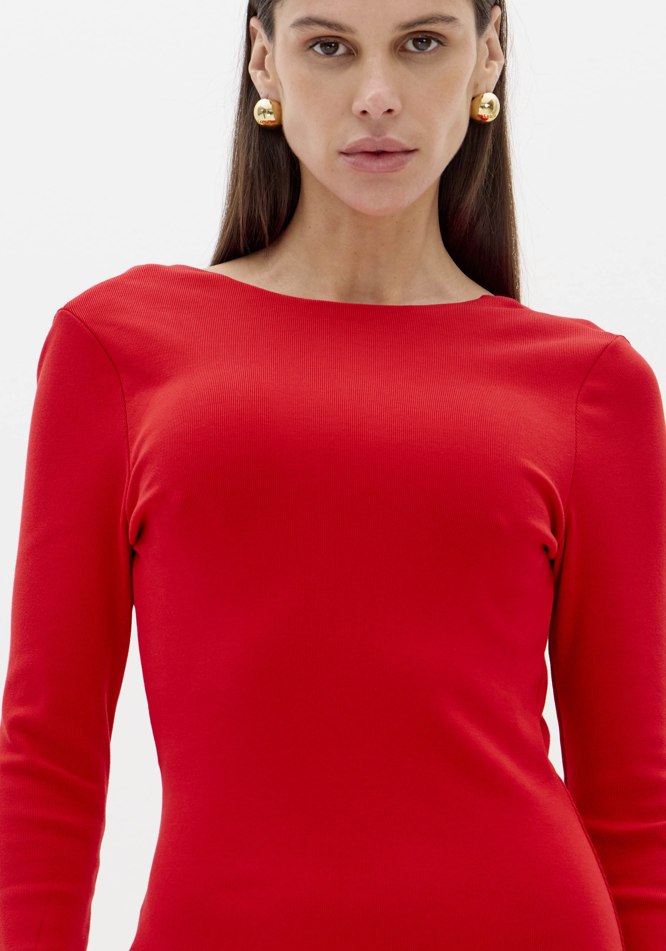 Short Dress with a Low-Cut Back