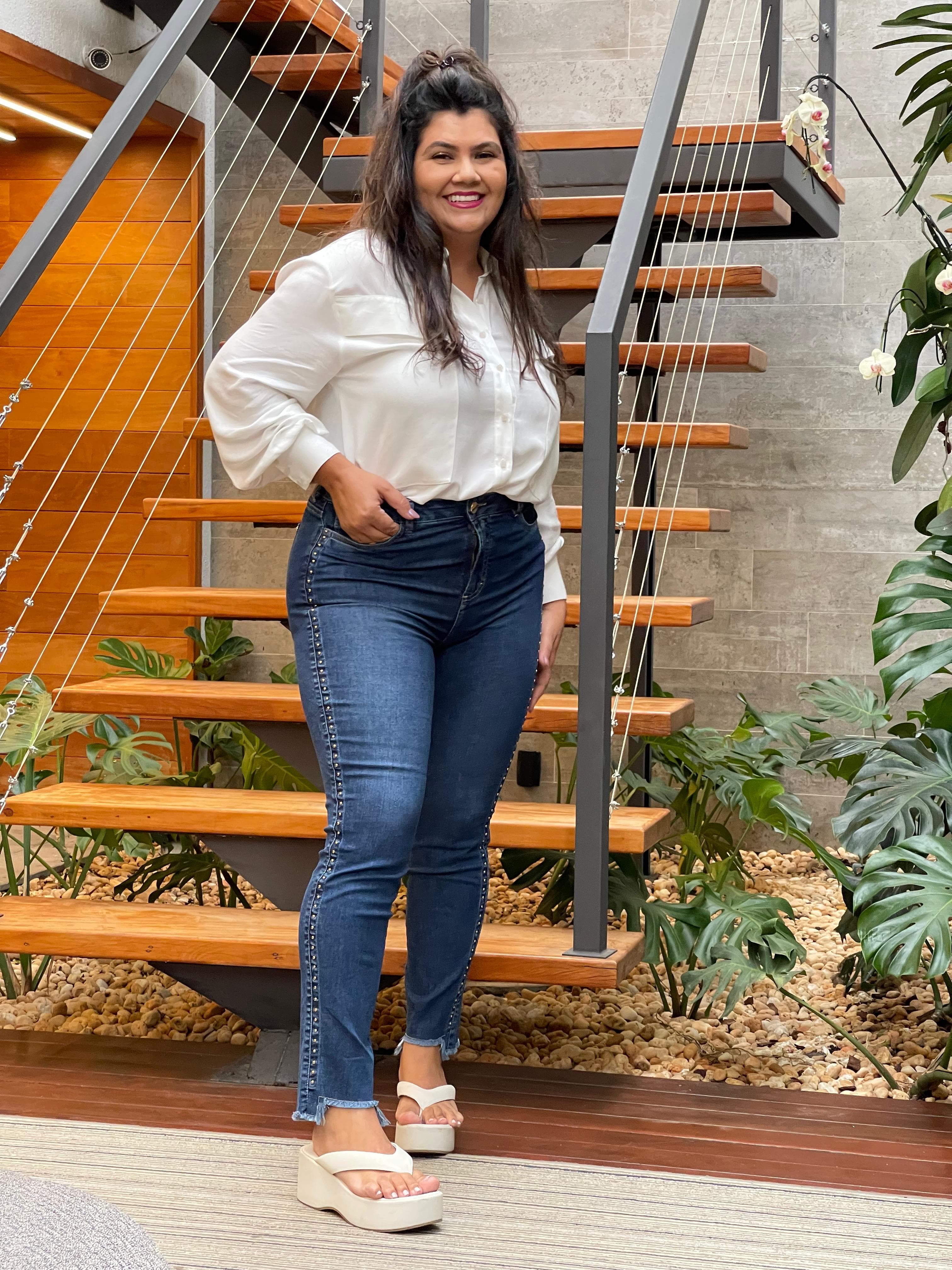 Skinny Jeans with side Details