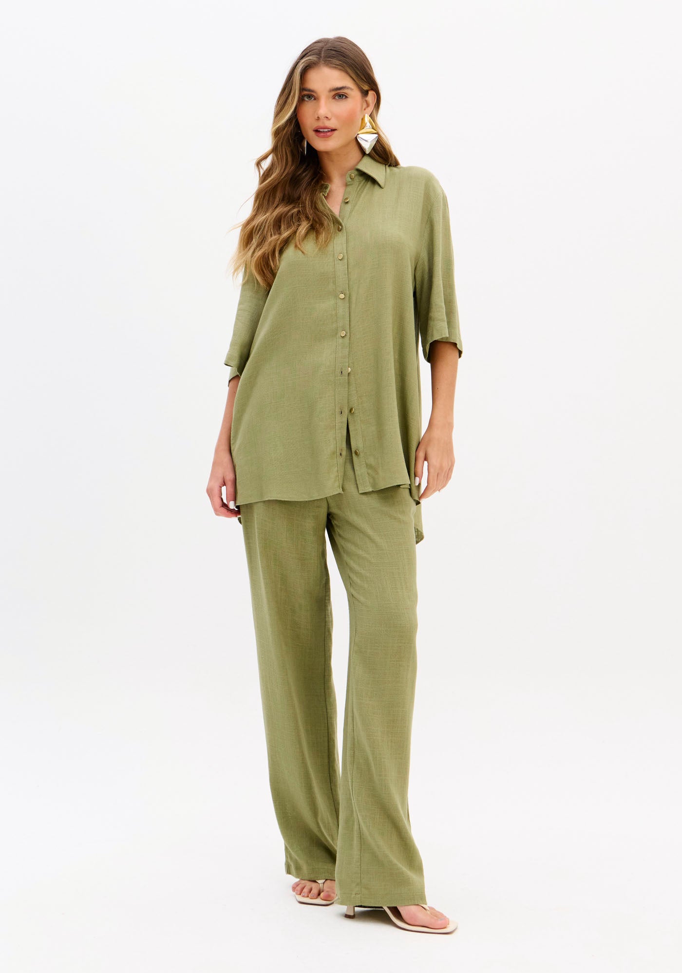 Shirt Oversized with Linen