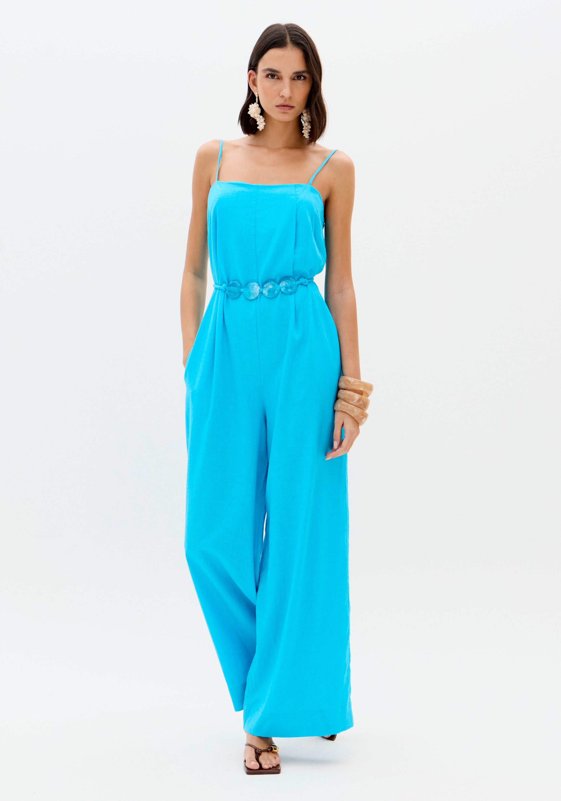 Jumpsuit Strap Wide Leg