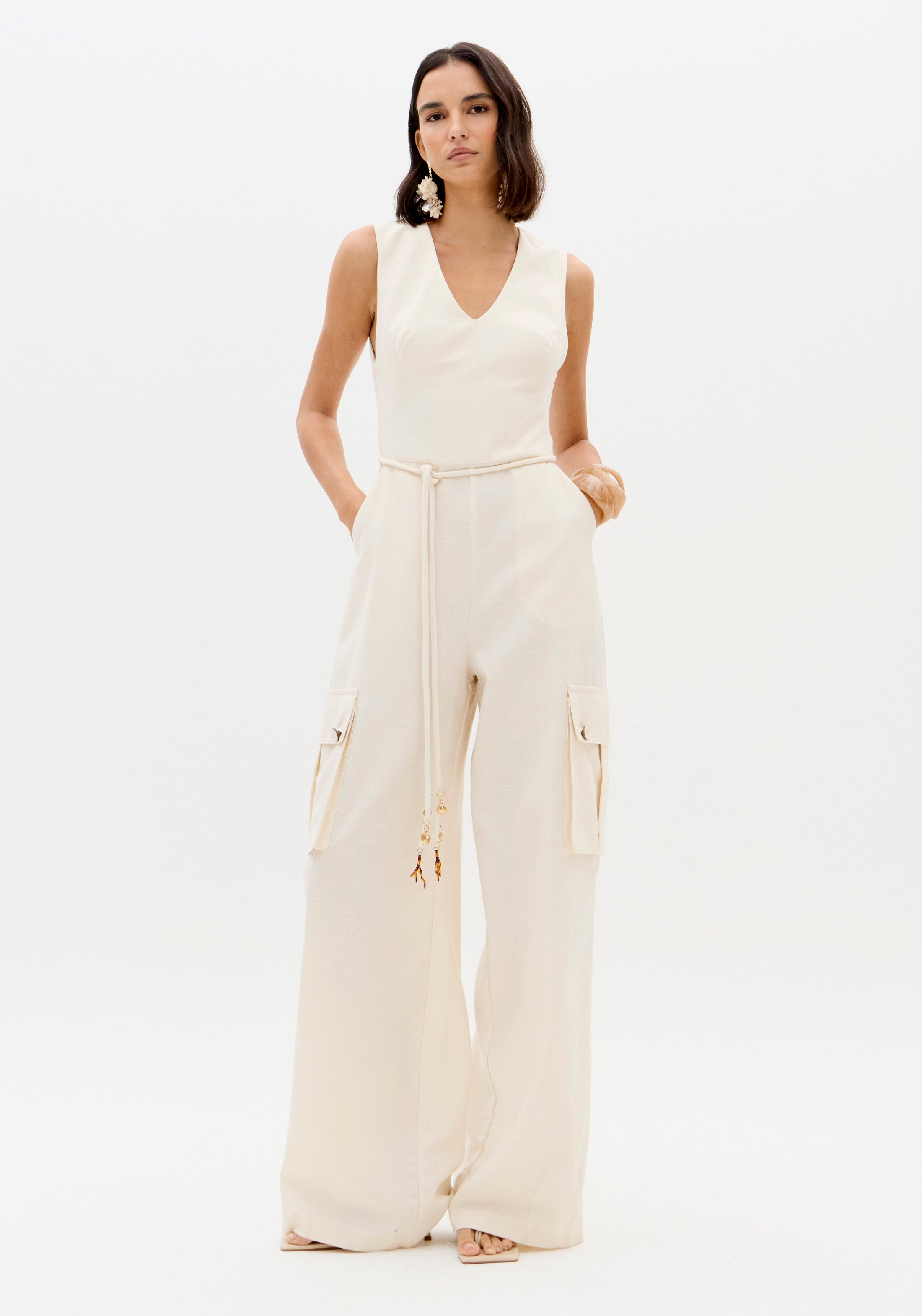 Jumpsuit Cargo Sleeveless