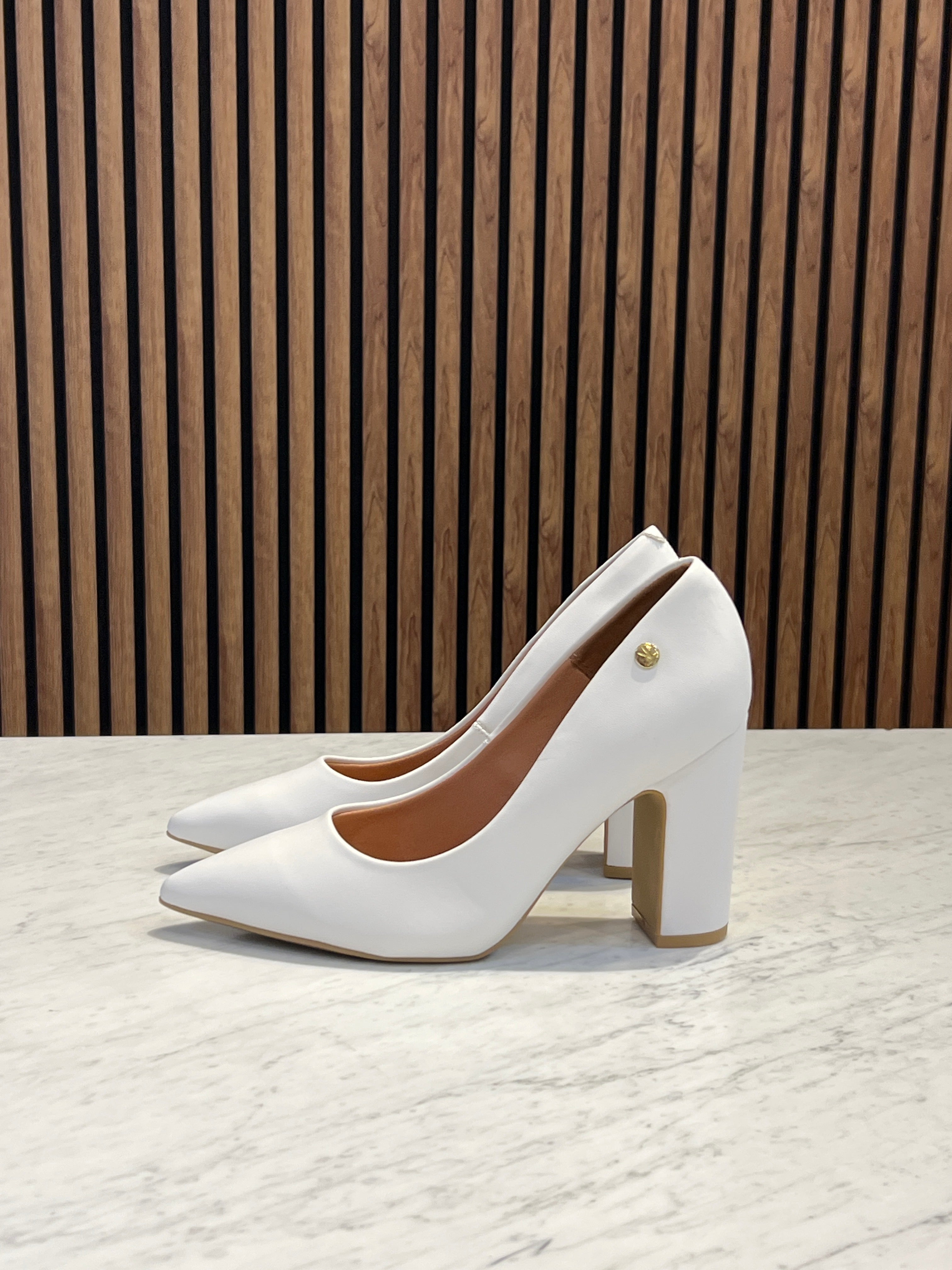 Scarpin Pelica Vizzano Block White