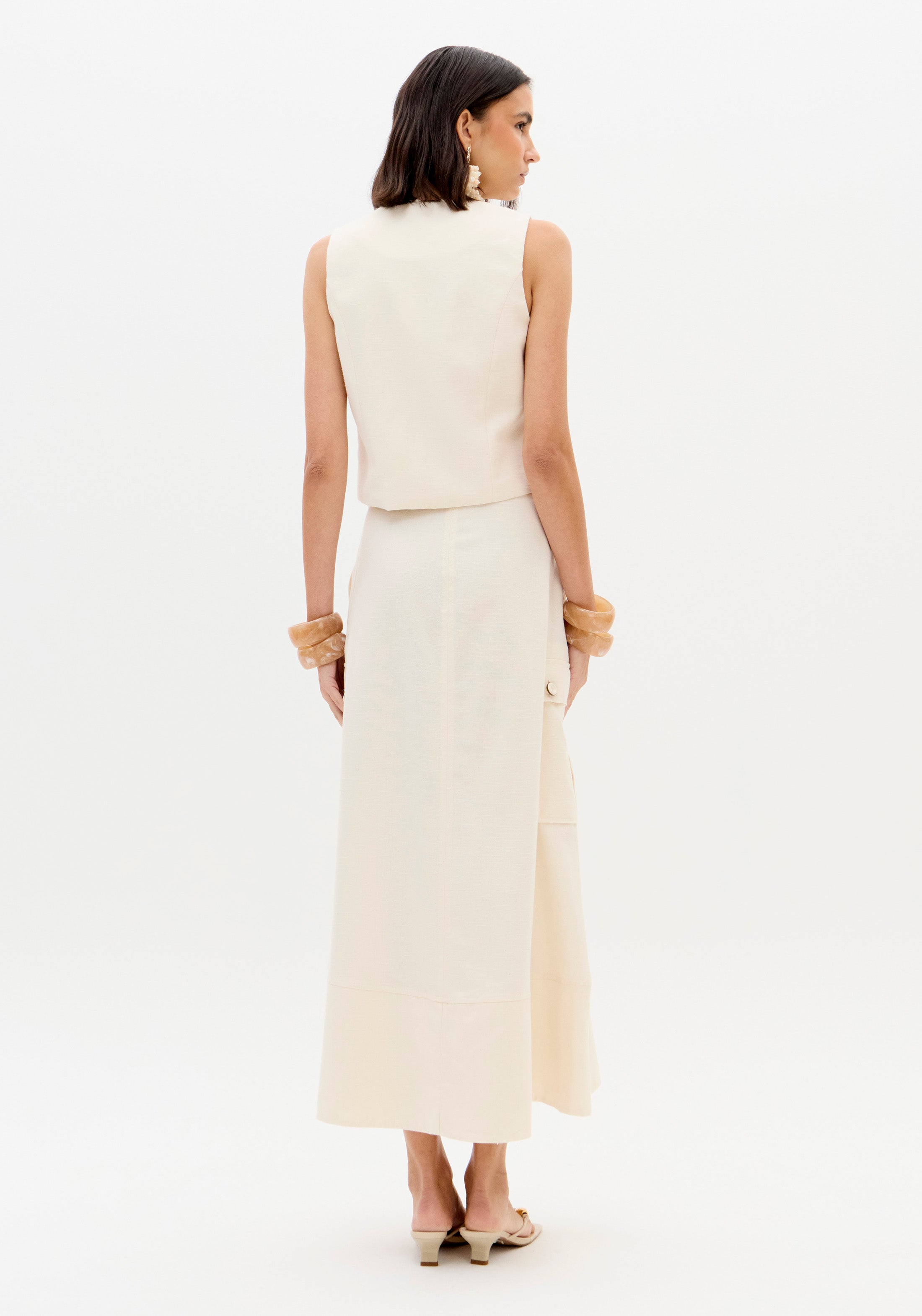 Tailored Vest With Buttons