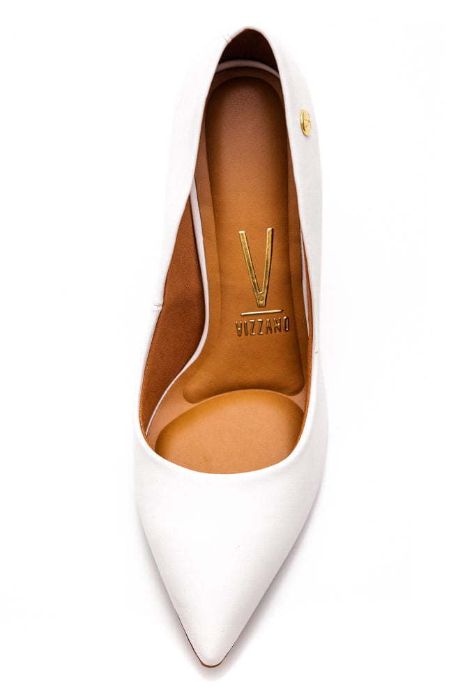 Scarpin Pelica Vizzano Block White