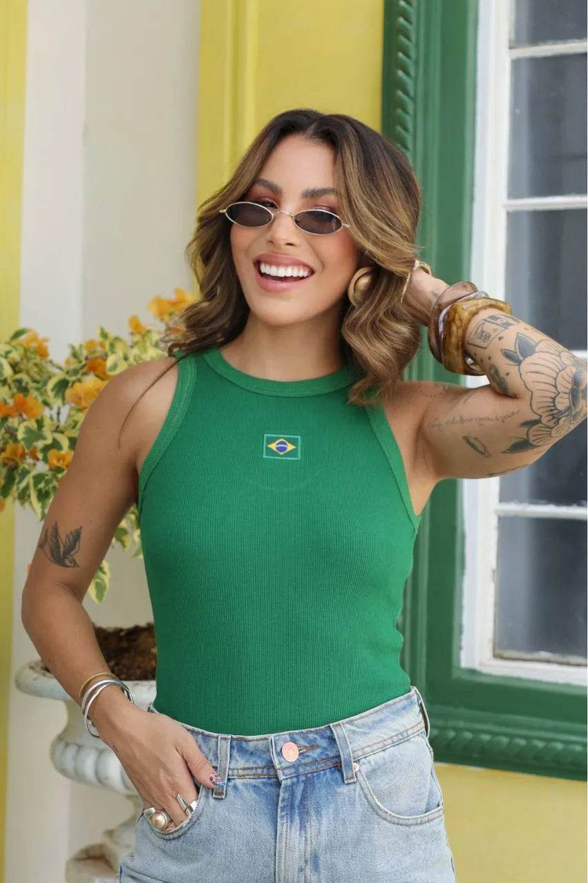Ribbed tank top Brazil