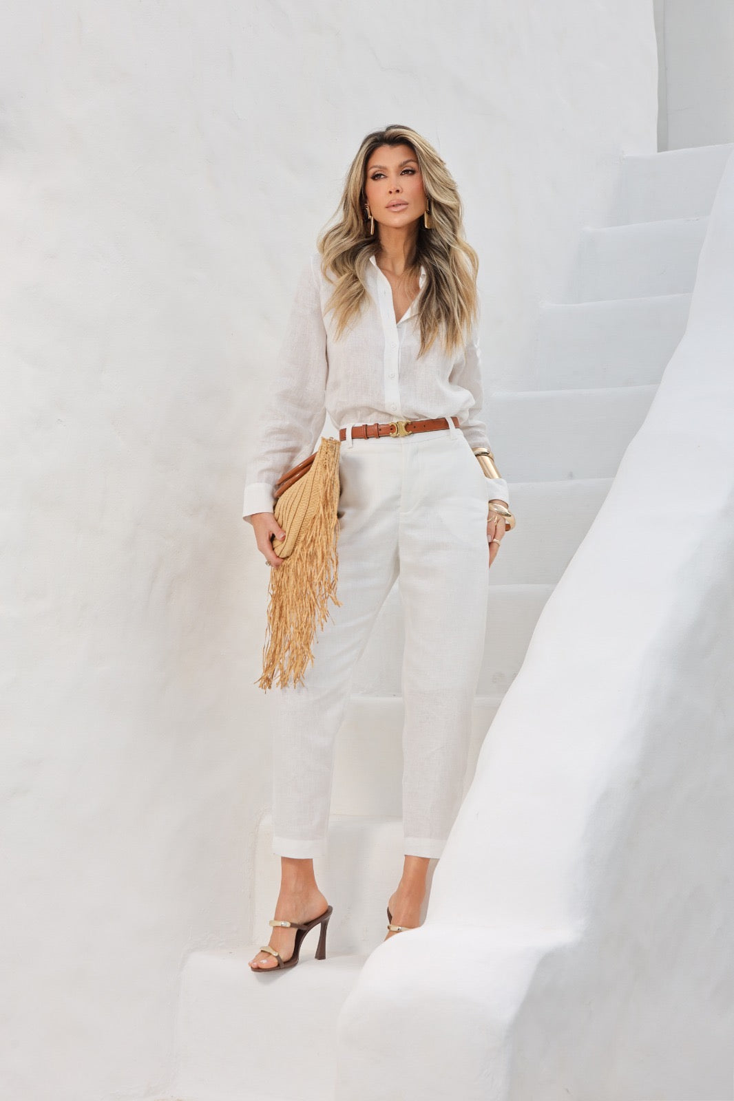 Juliana Linen Shirt OFF White