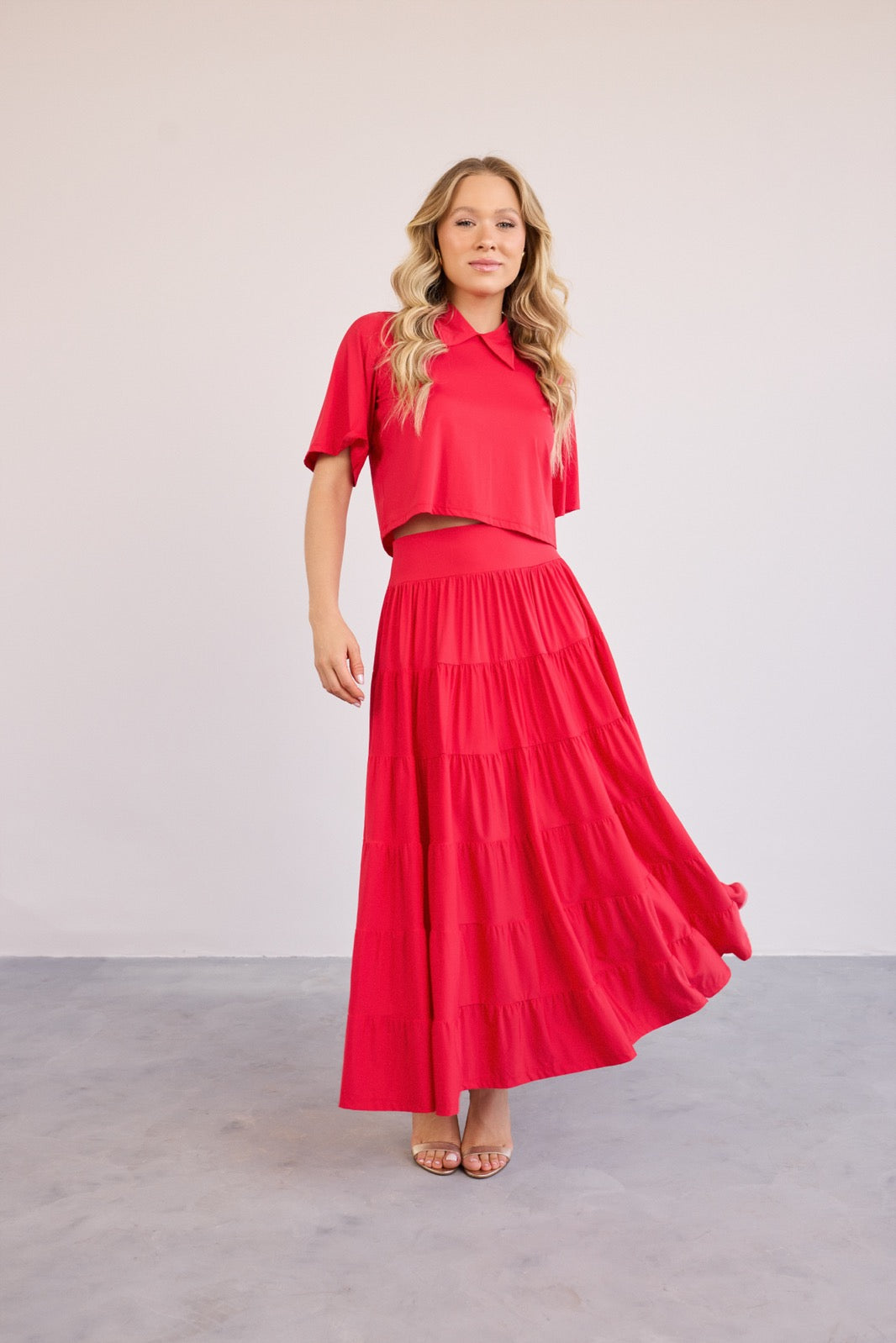 2 Piece Set Skirt and Blouse Leandra