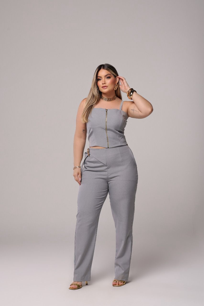 2 Piece Set Pants and Cropped