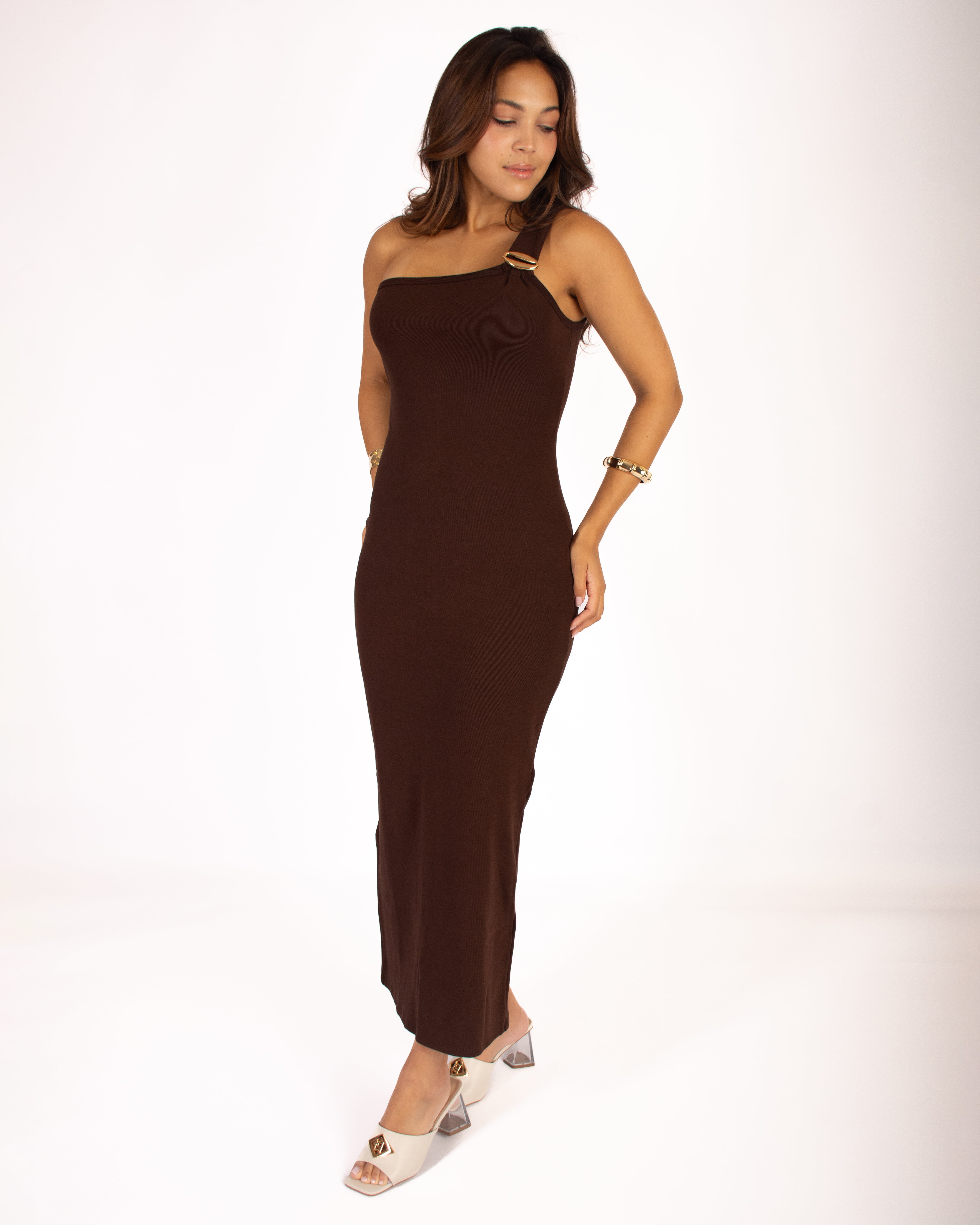 Dress Super Mídi One Shoulder