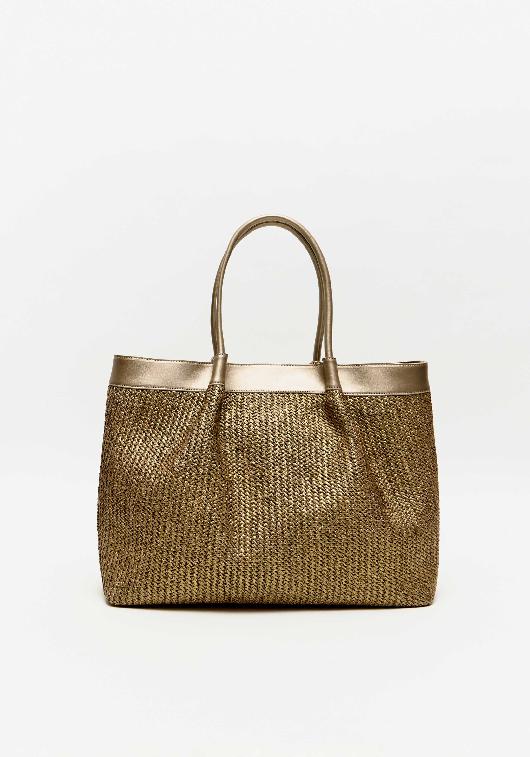 Metallic Straw Bag