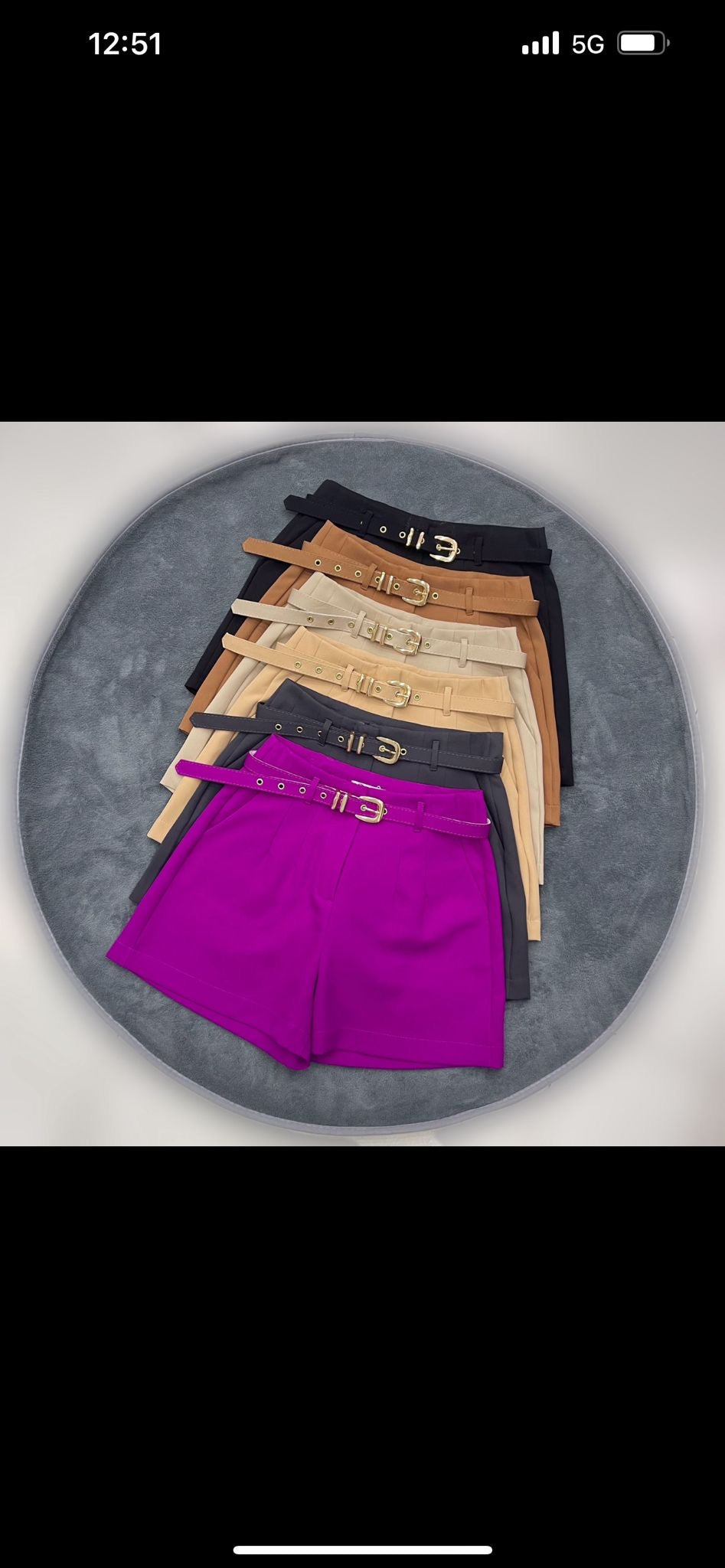 Melissa Tailored shorts with belt