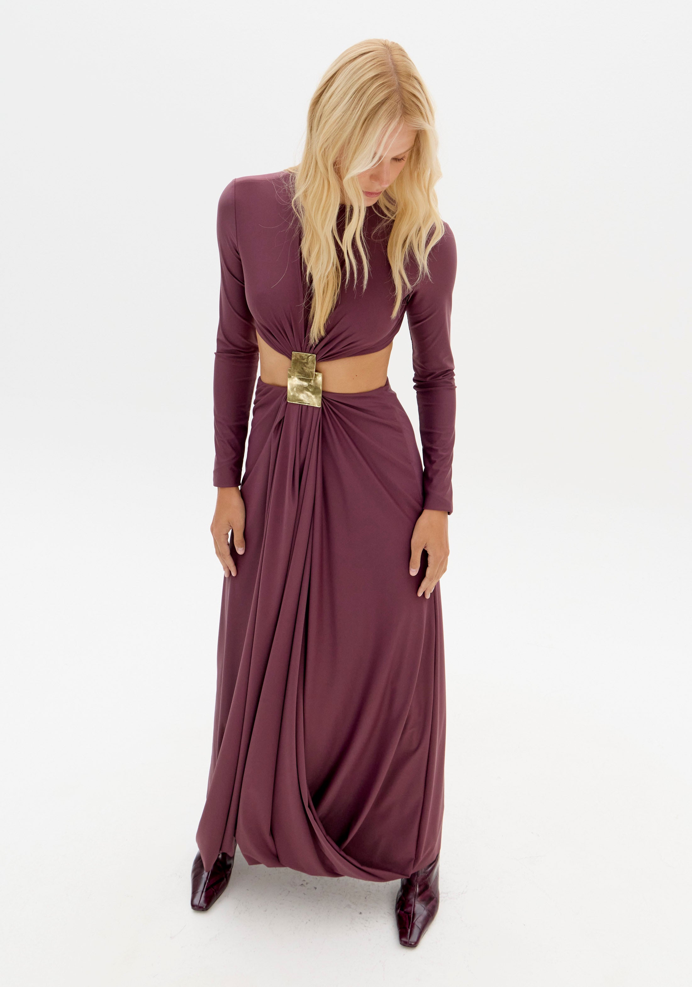 Long Dress with Cut Out