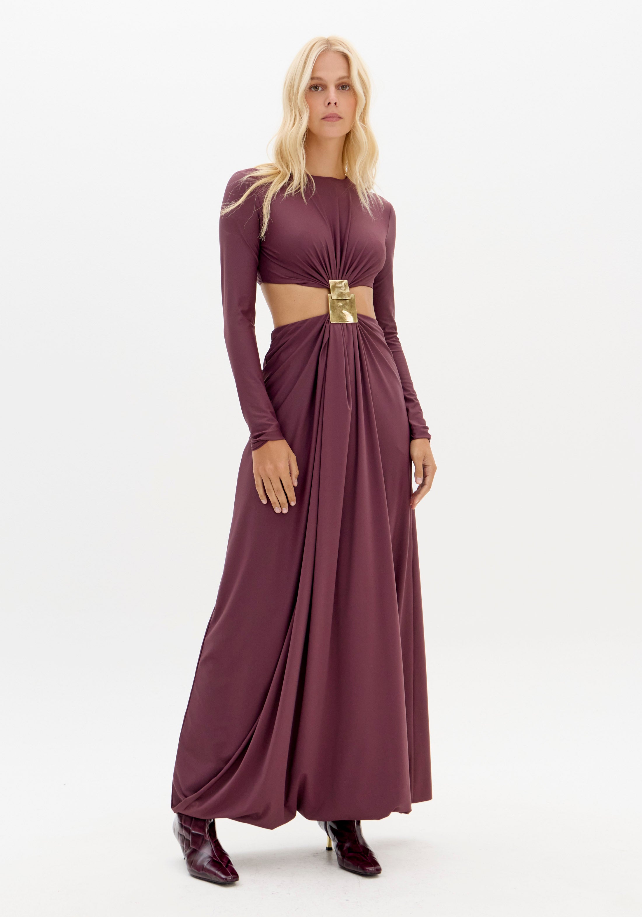 Long Dress with Cut Out