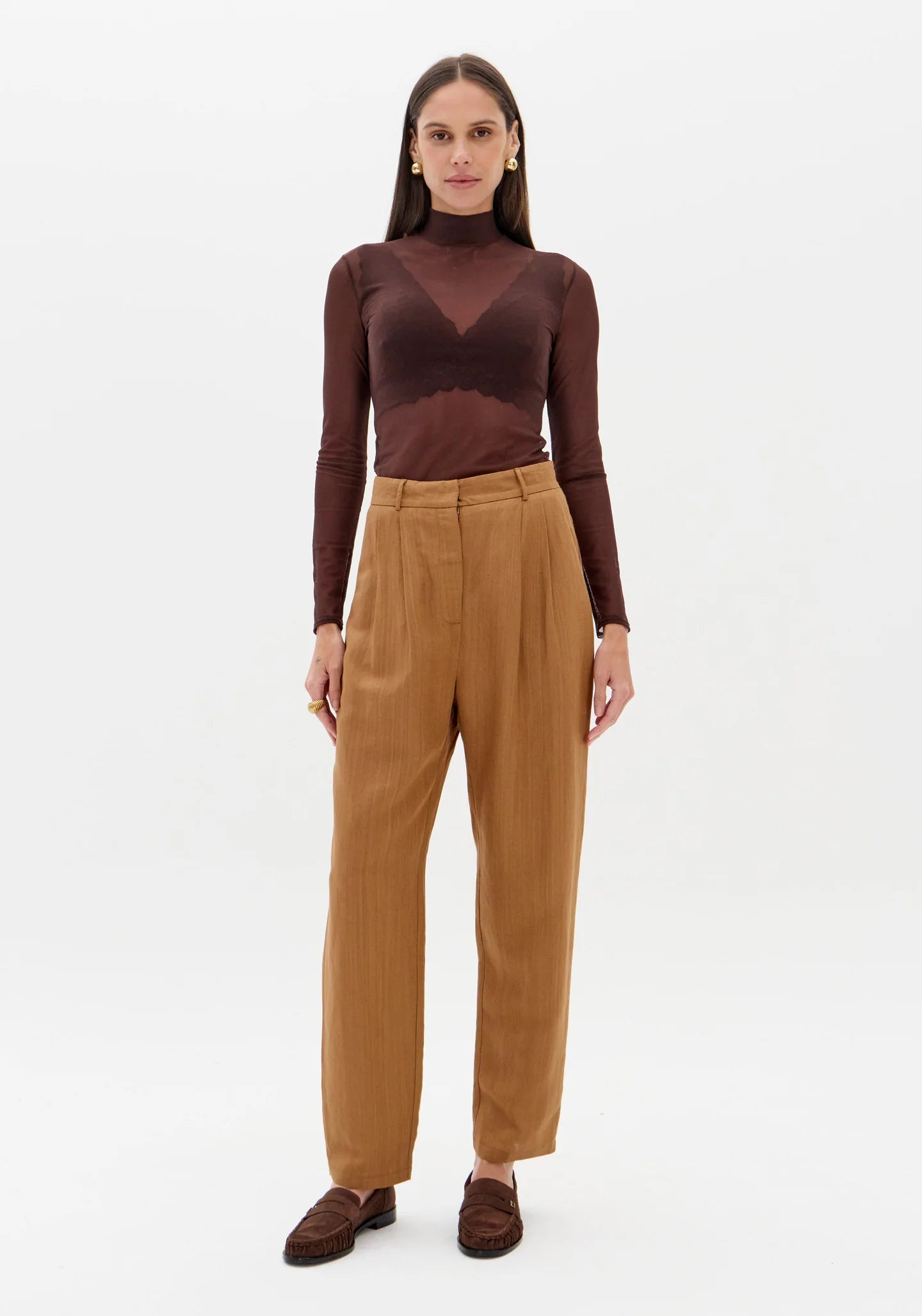 Long-Sleeve Top with a Collar LP