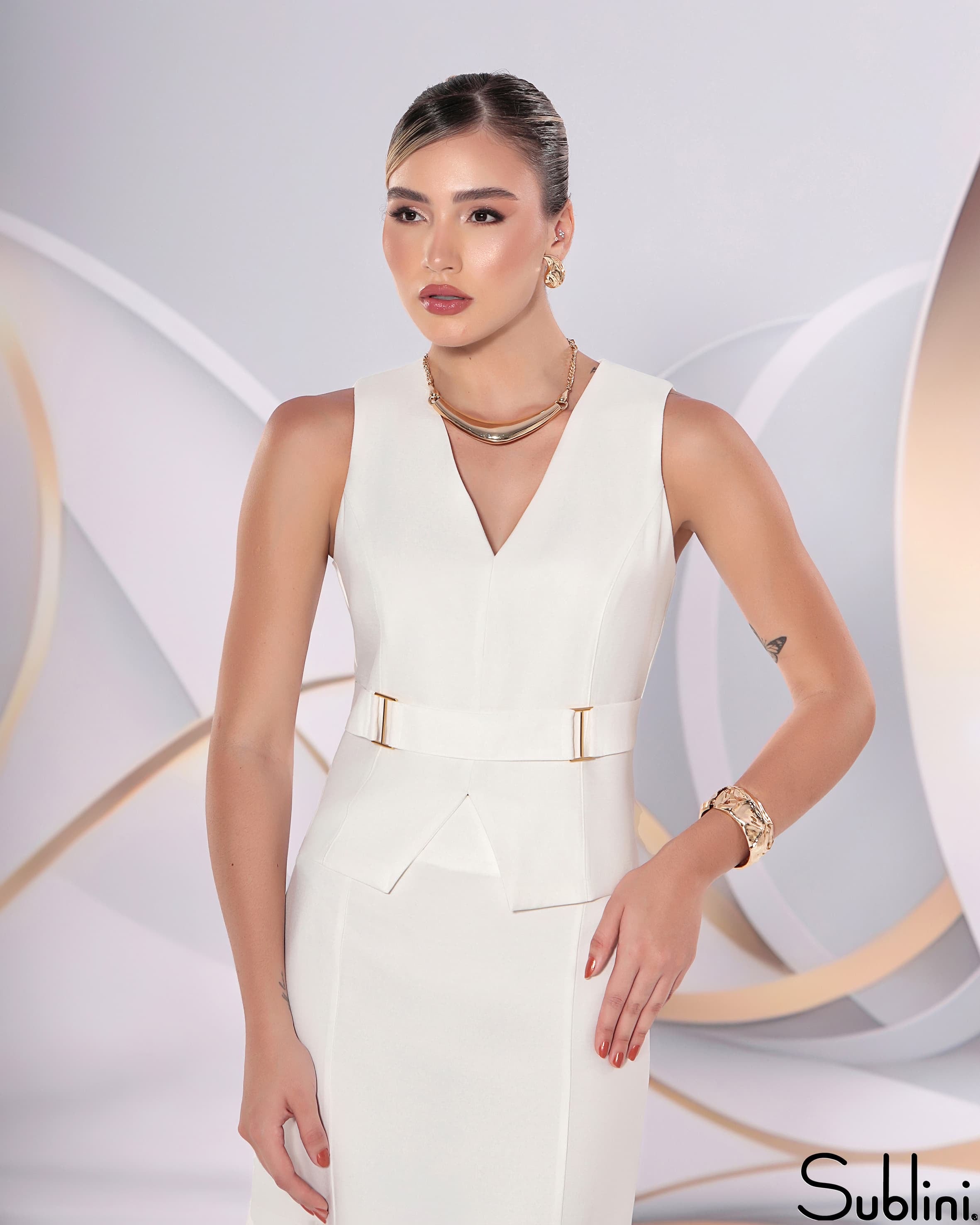 2 Piece Set Skirt and Blouse Liz