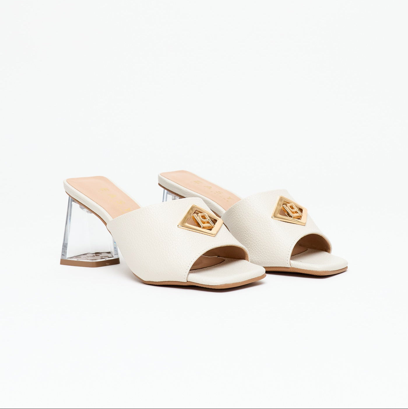 Transparent Heel Sandal OFF White