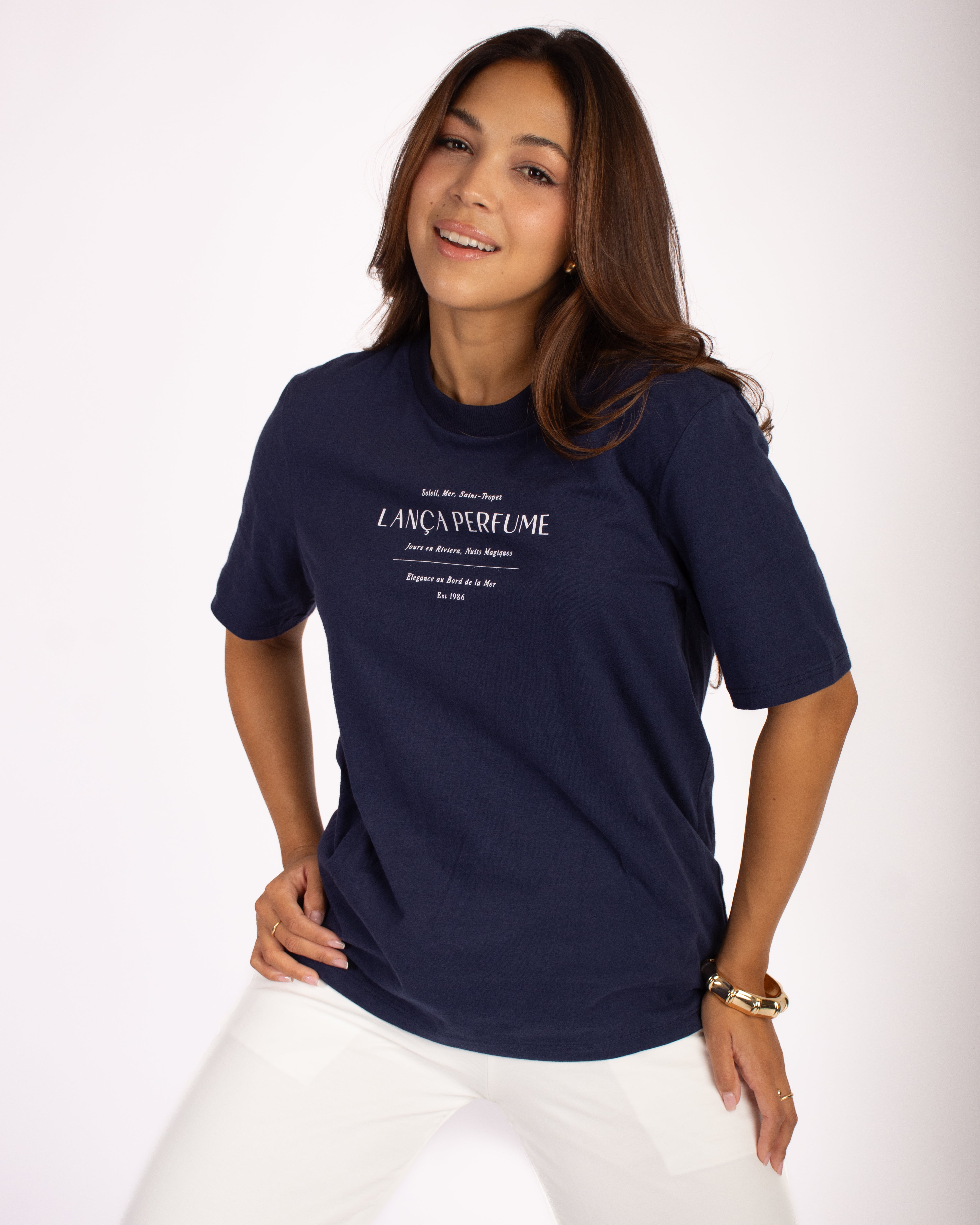 T-shirt Medium Regular Short Sleeve Navy Blue