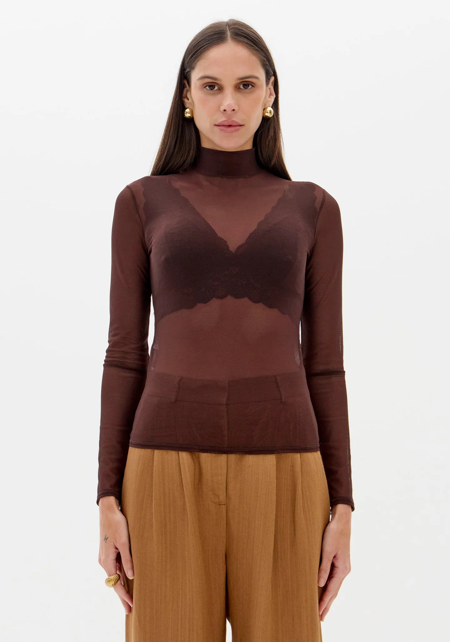 Long-Sleeve Top with a Collar LP