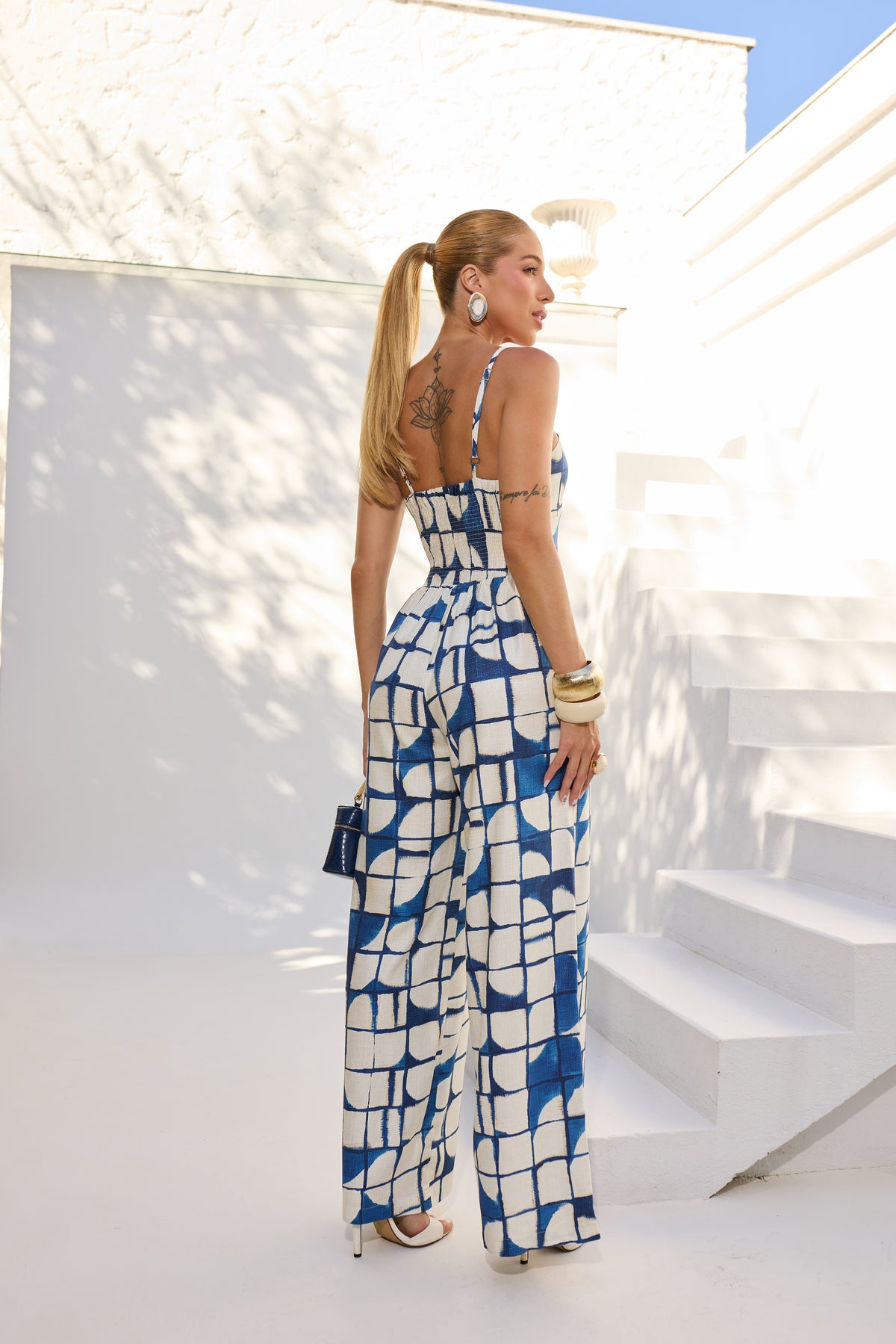 Wide-leg Viscose Jumpsuit