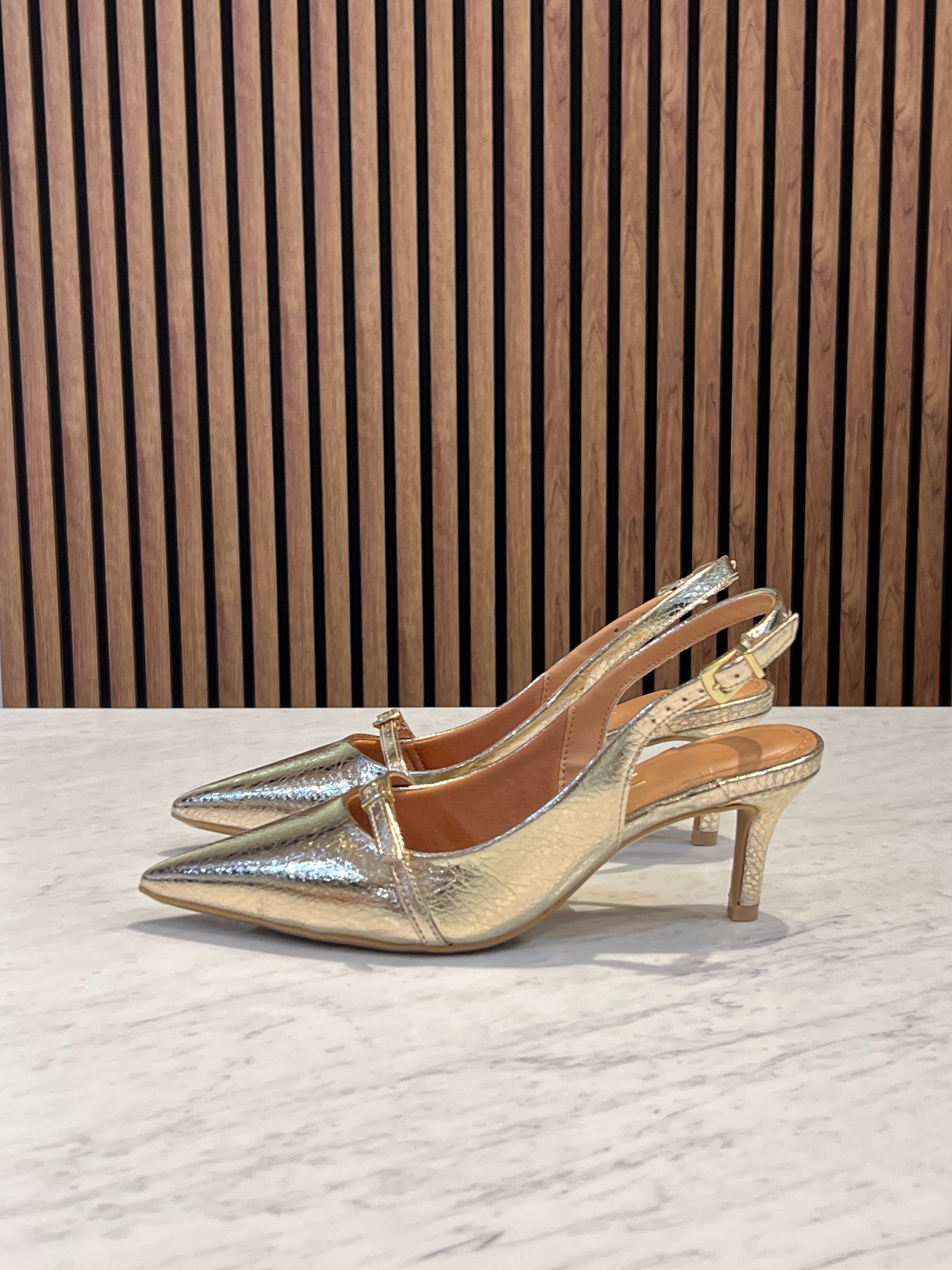 Gold Metallic Sandal