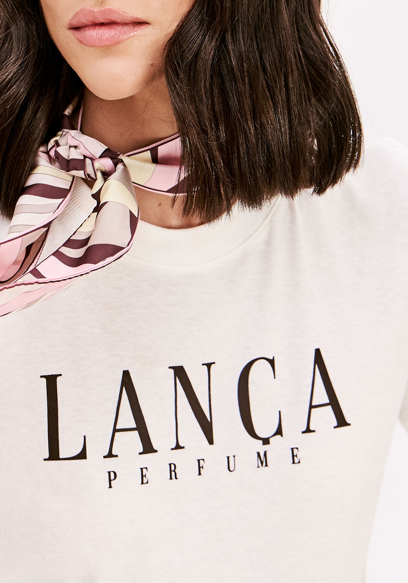Short Sleeve T-Shirt With Scarf