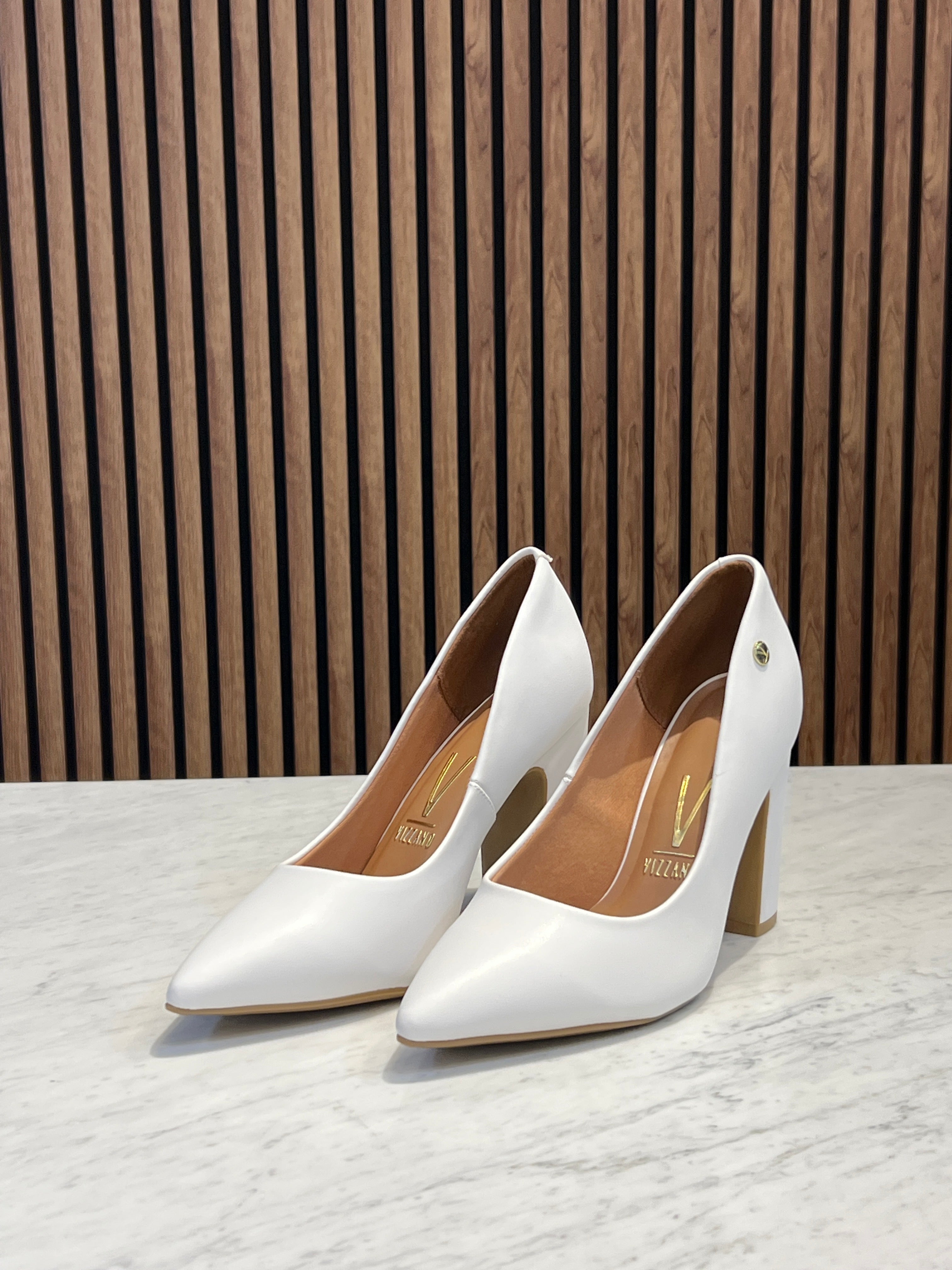 Scarpin Pelica Vizzano Block White