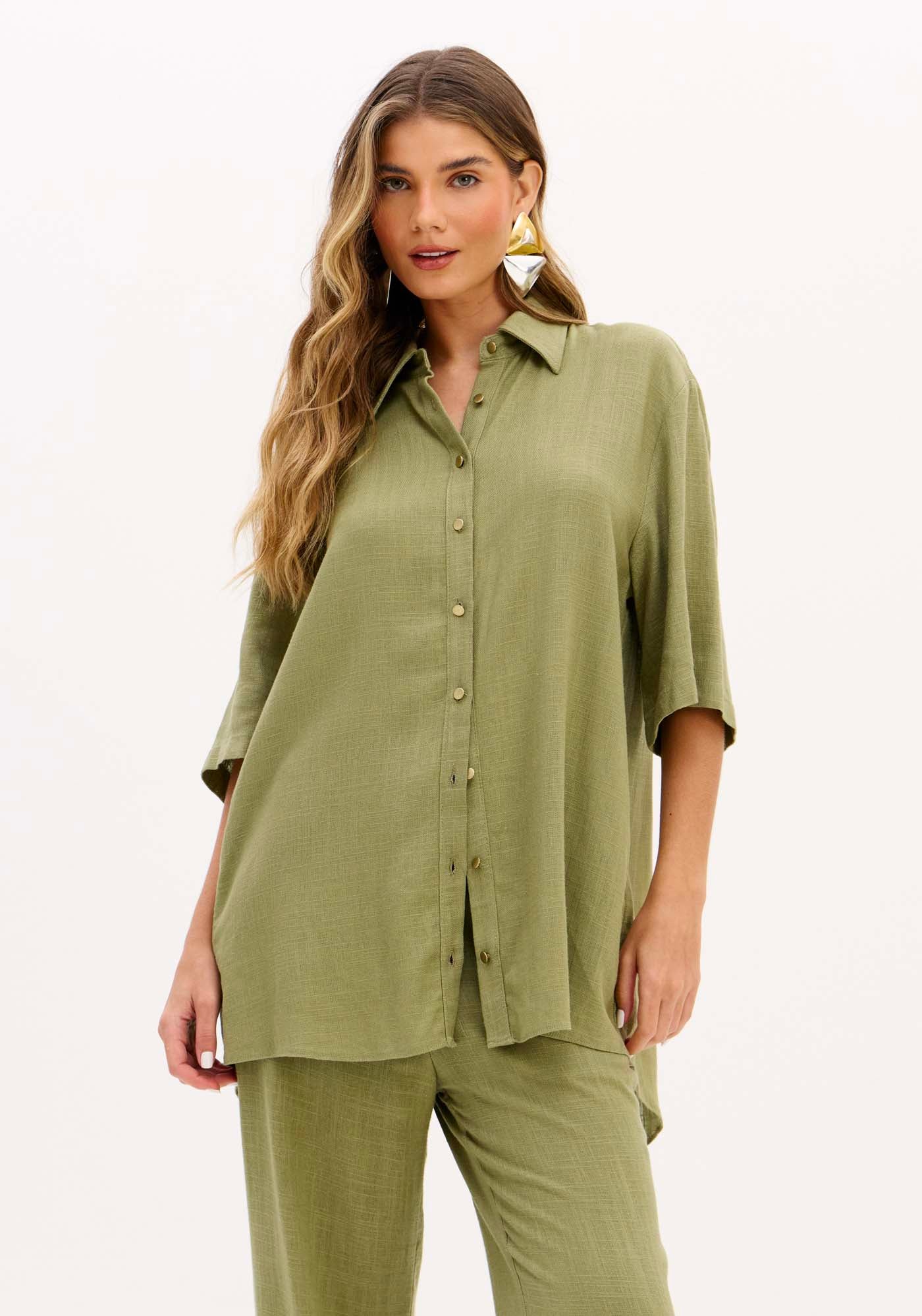 Shirt Oversized with Linen