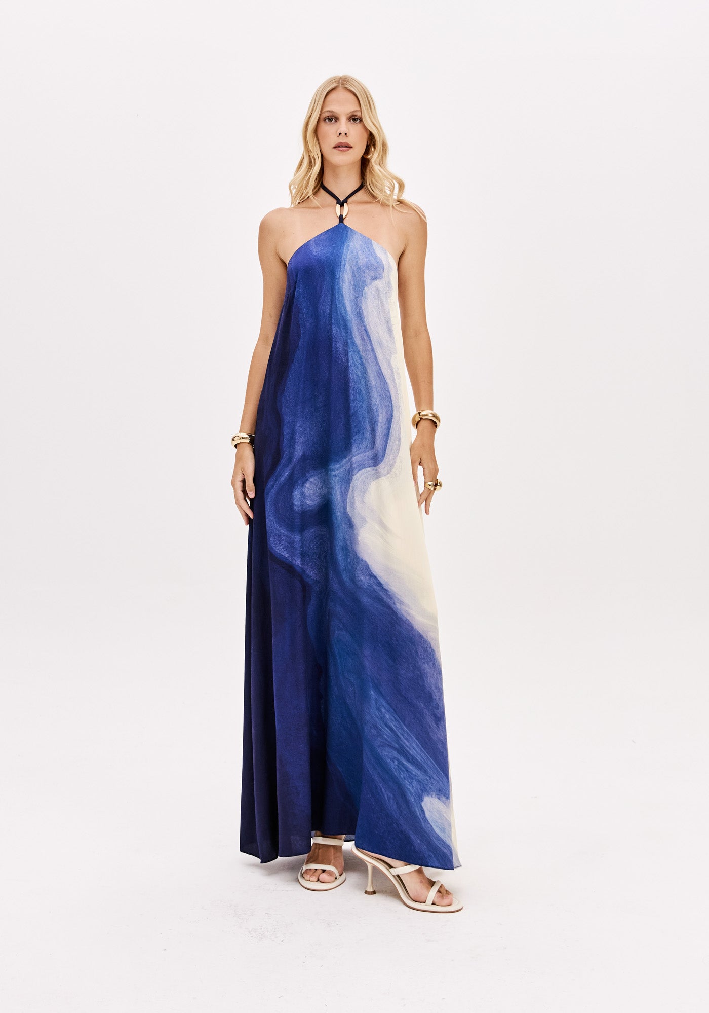 Dress Long Backless Printed