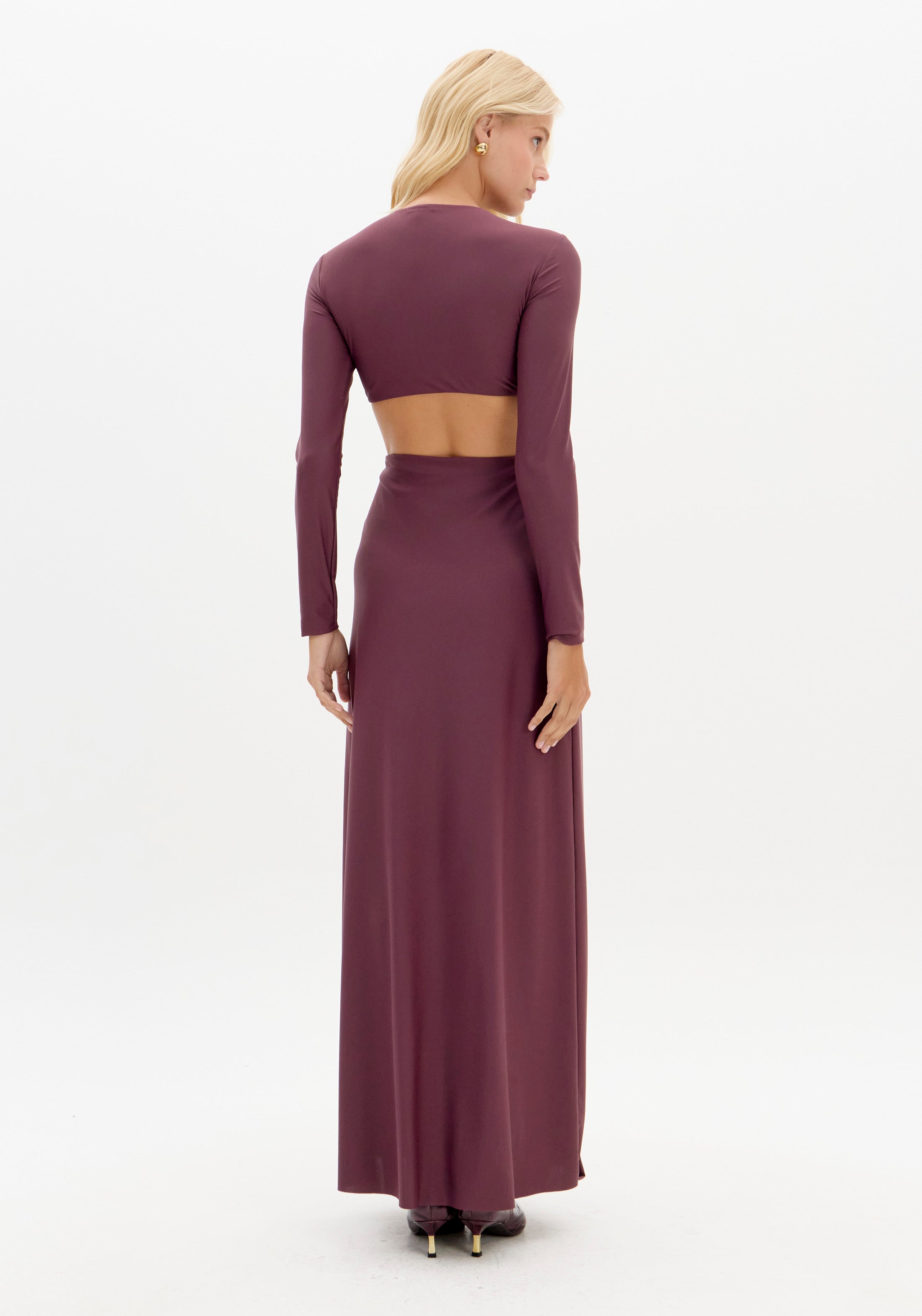 Long Dress with Cut Out