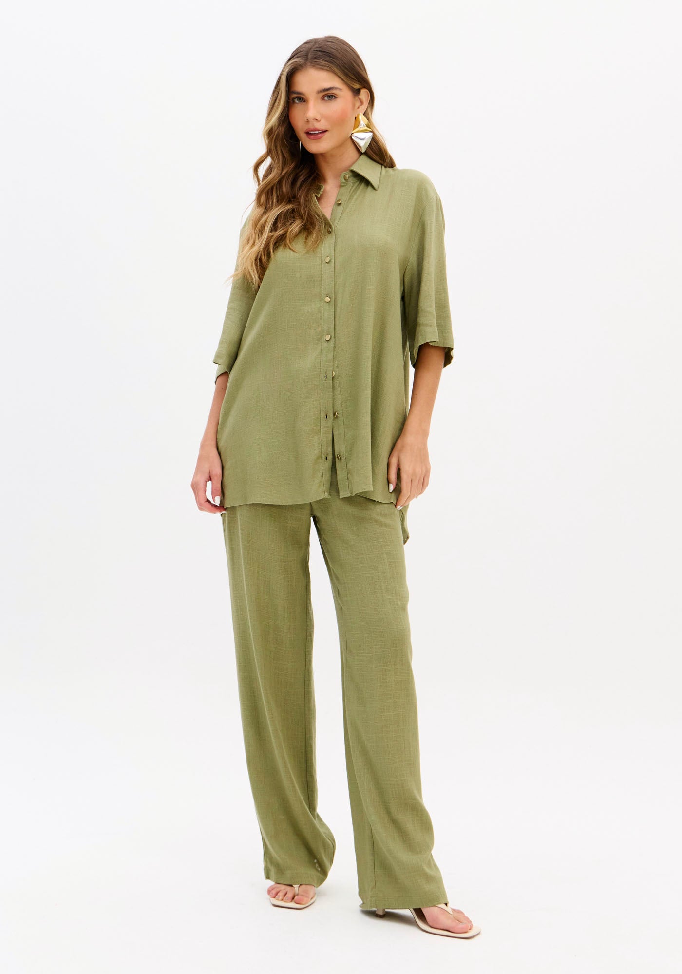 Shirt Oversized with Linen