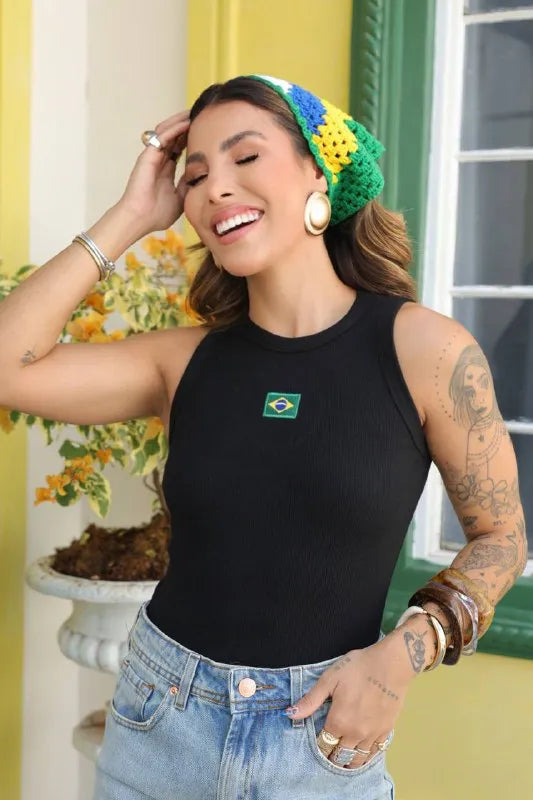 Ribbed tank top Brazil