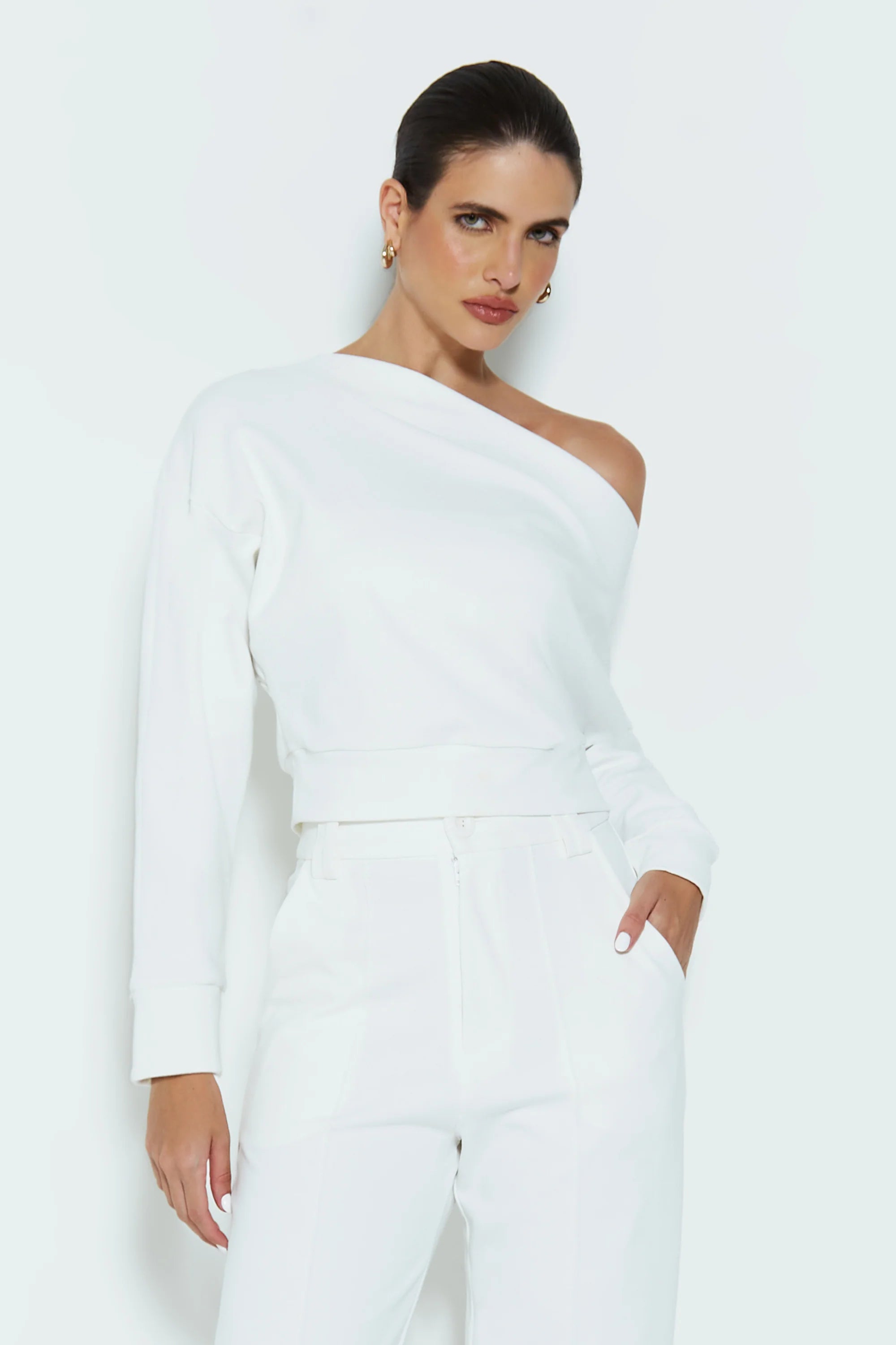 Long Sleeve off shoulder blouse