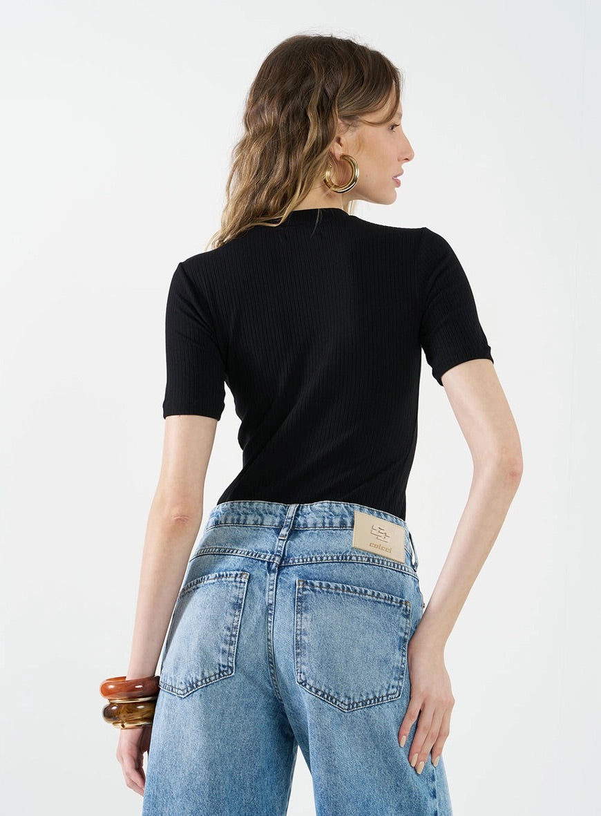 Ribbed Blouse