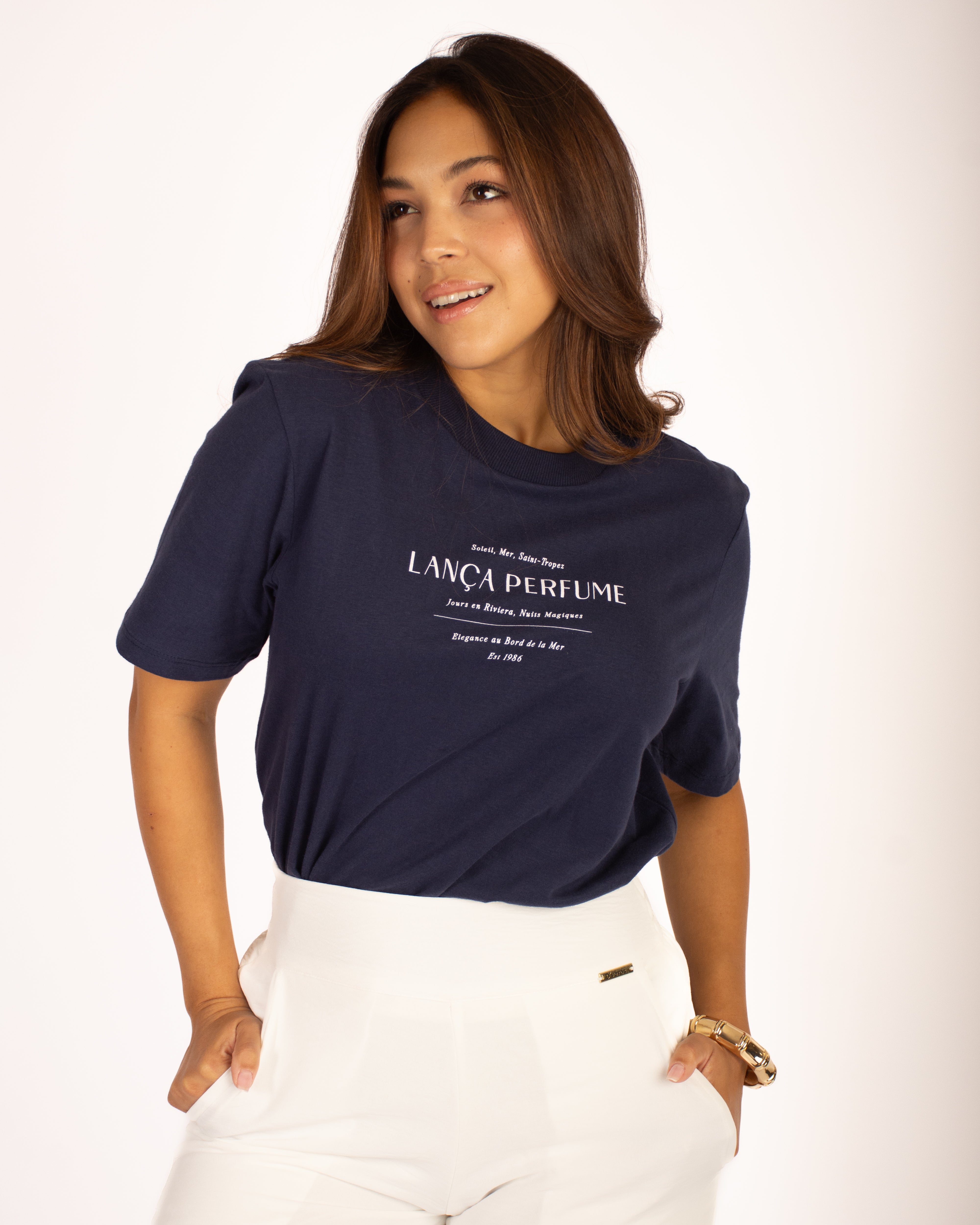 T-shirt Medium Regular Short Sleeve Navy Blue
