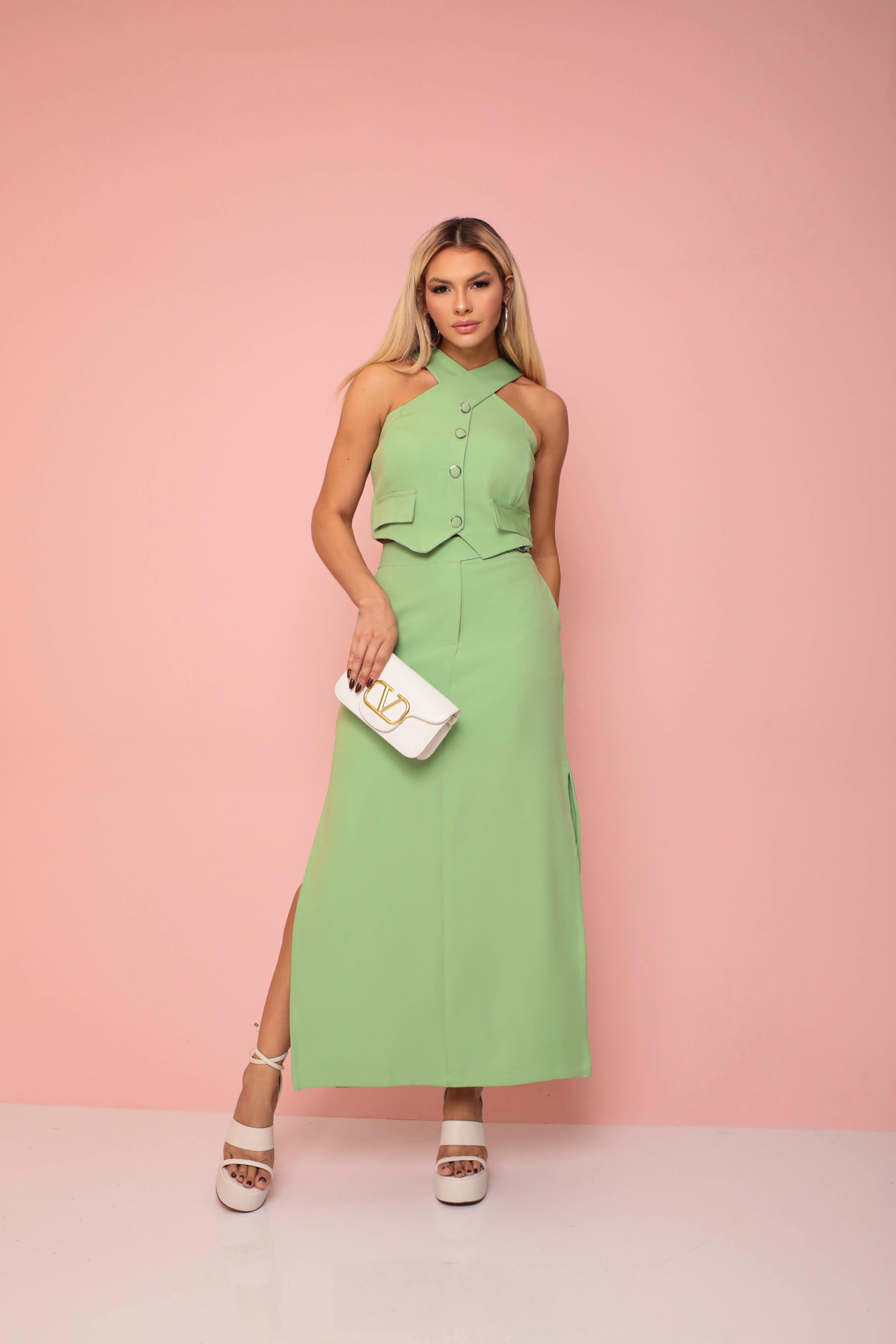 2 Piece Set Skirt and Blouse