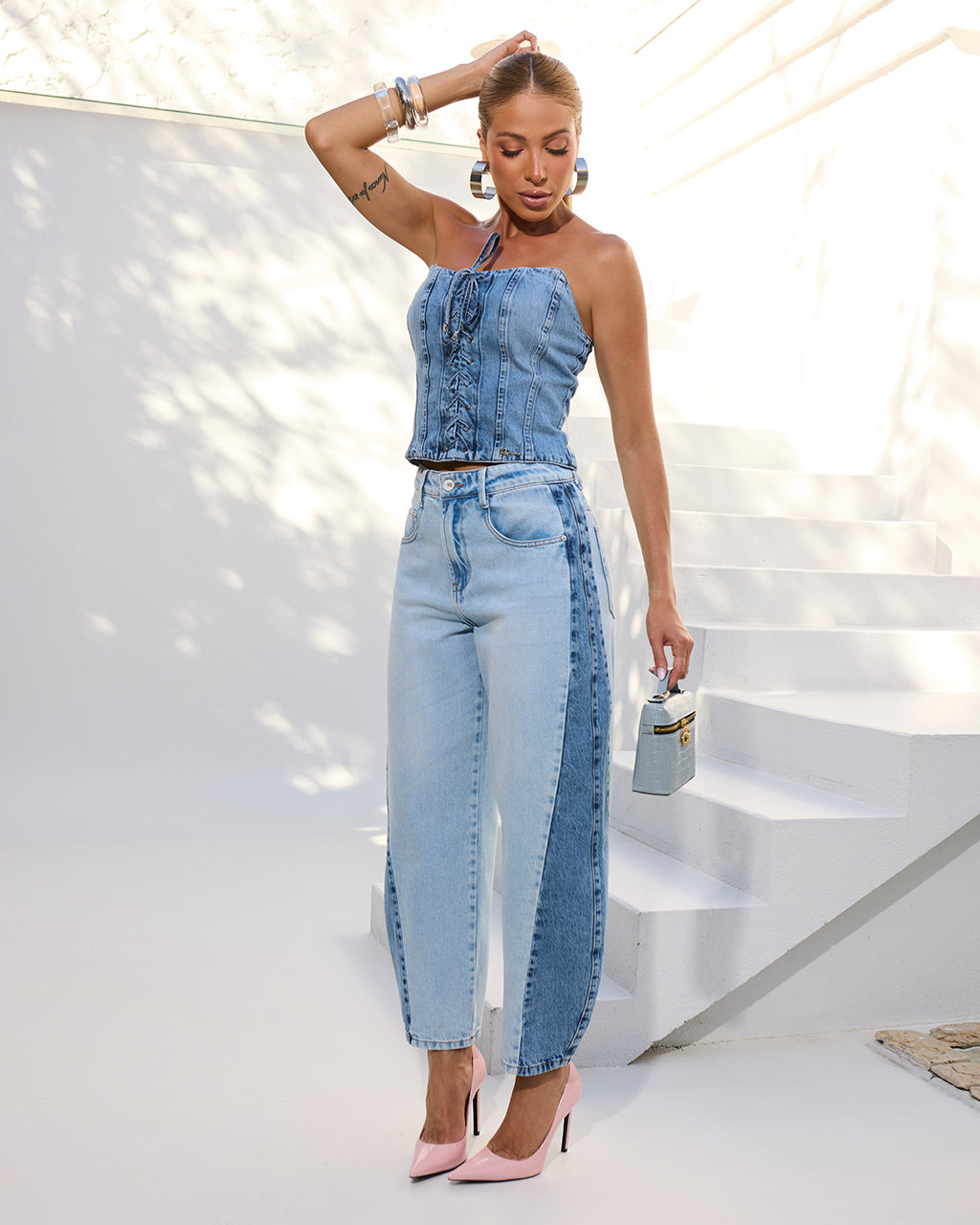Barrel-Leg Jeans Remanescente