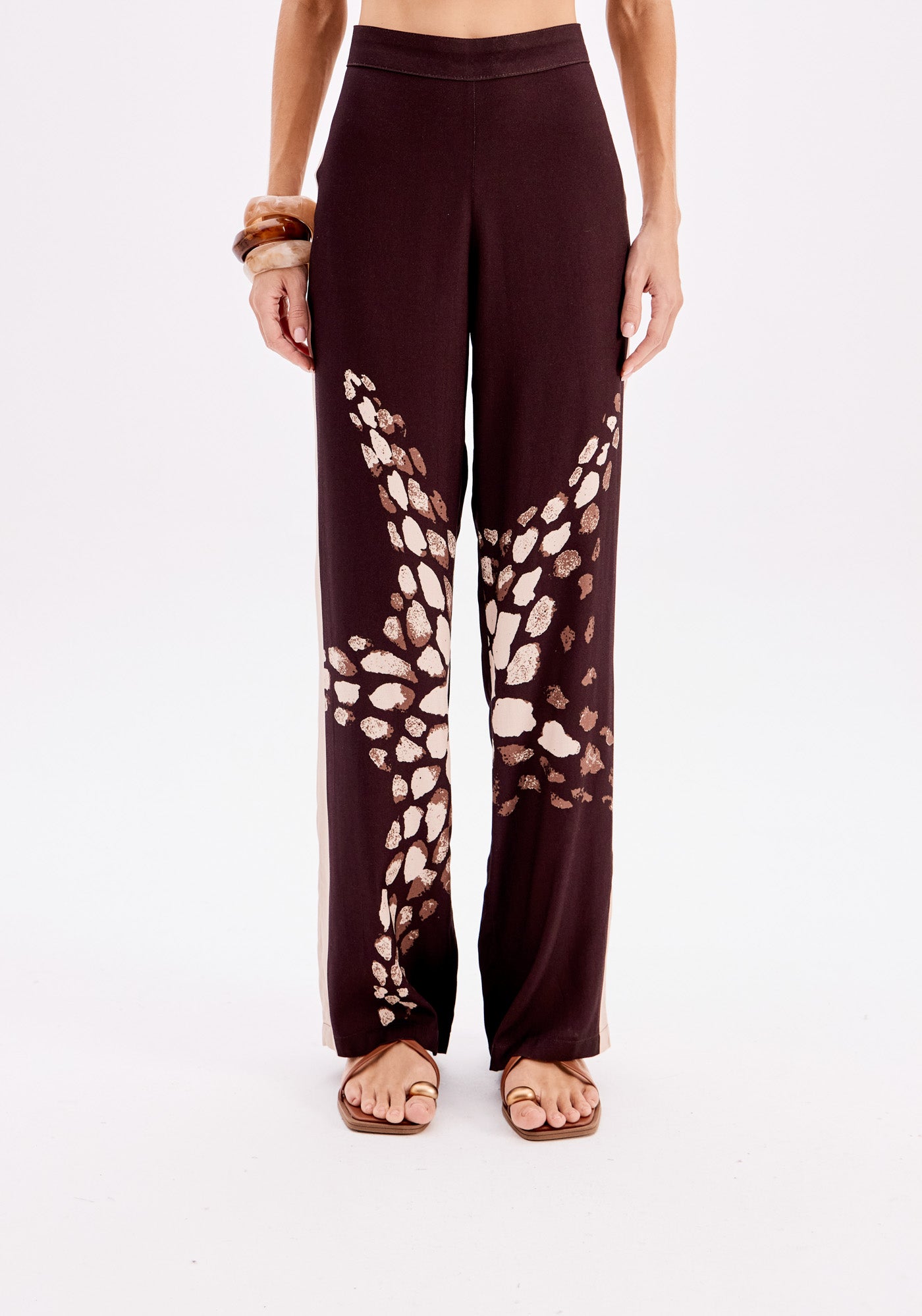 Printed Straight Pants