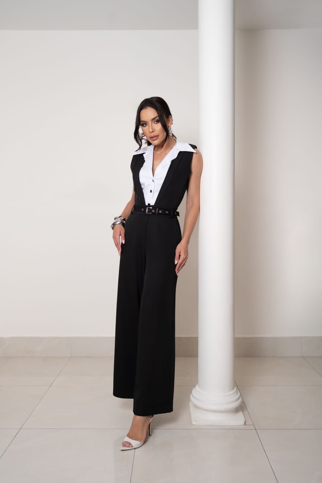 2 Piece Set Jumpsuit with Vest