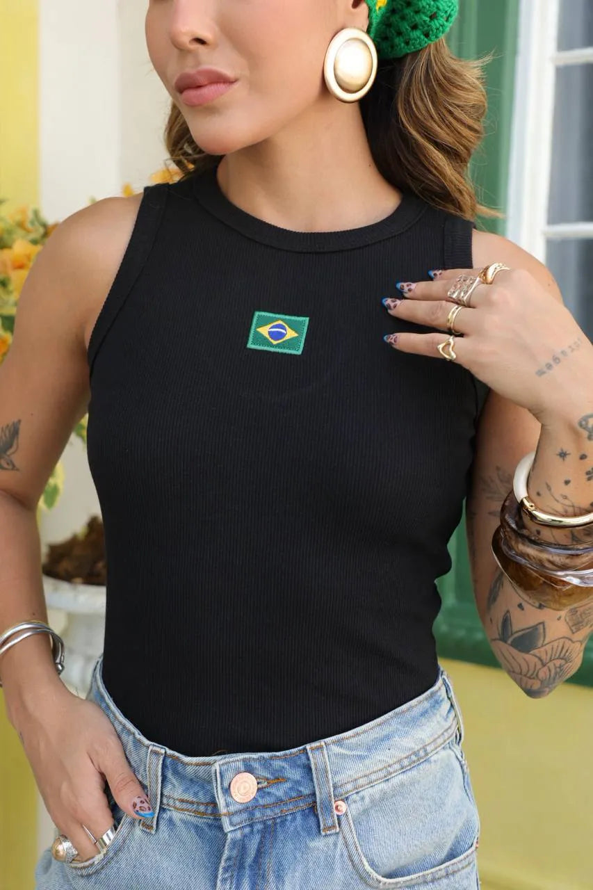 Ribbed tank top Brazil