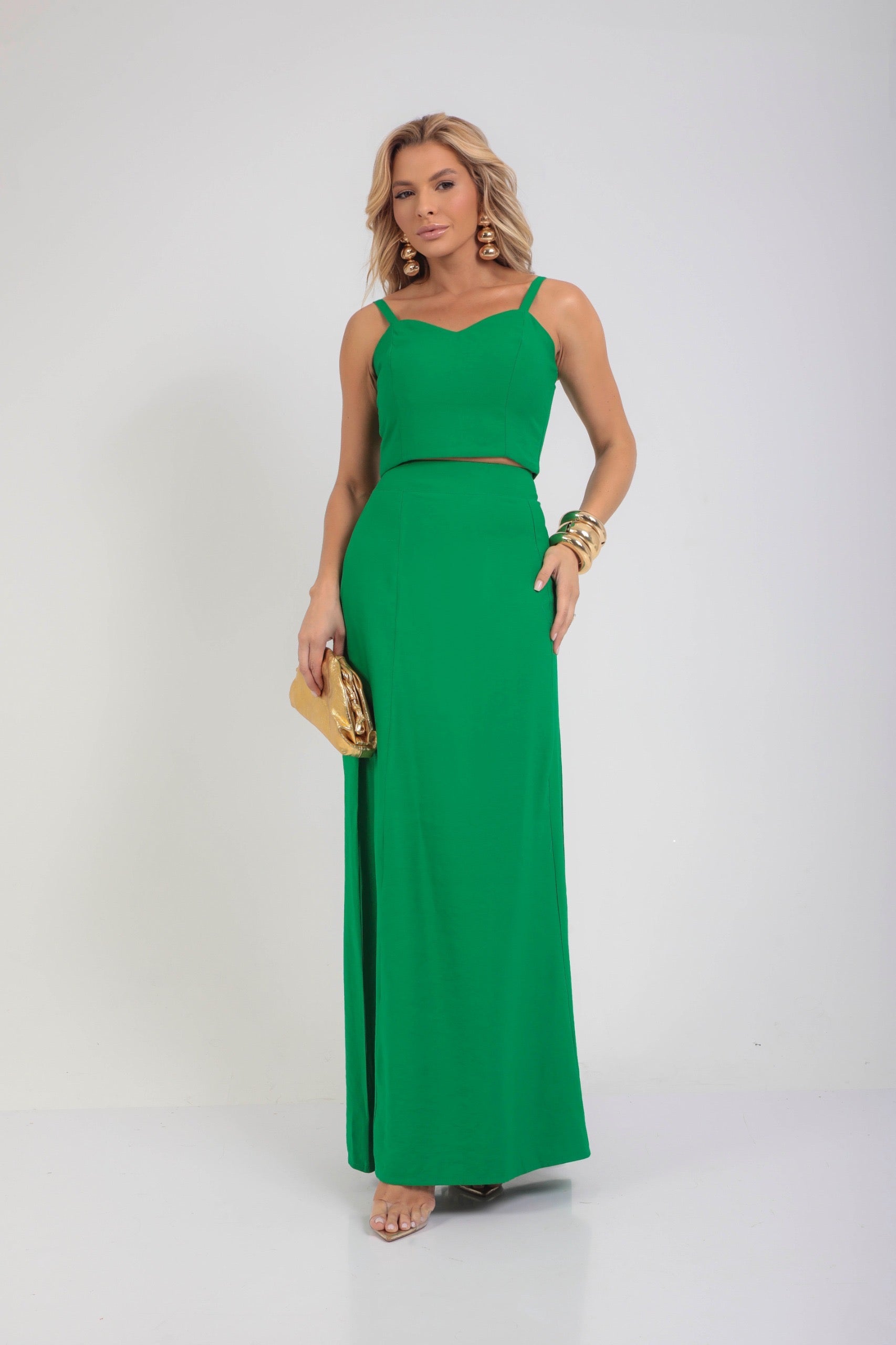 2 Piece Set Skirt and Cropped Pietra