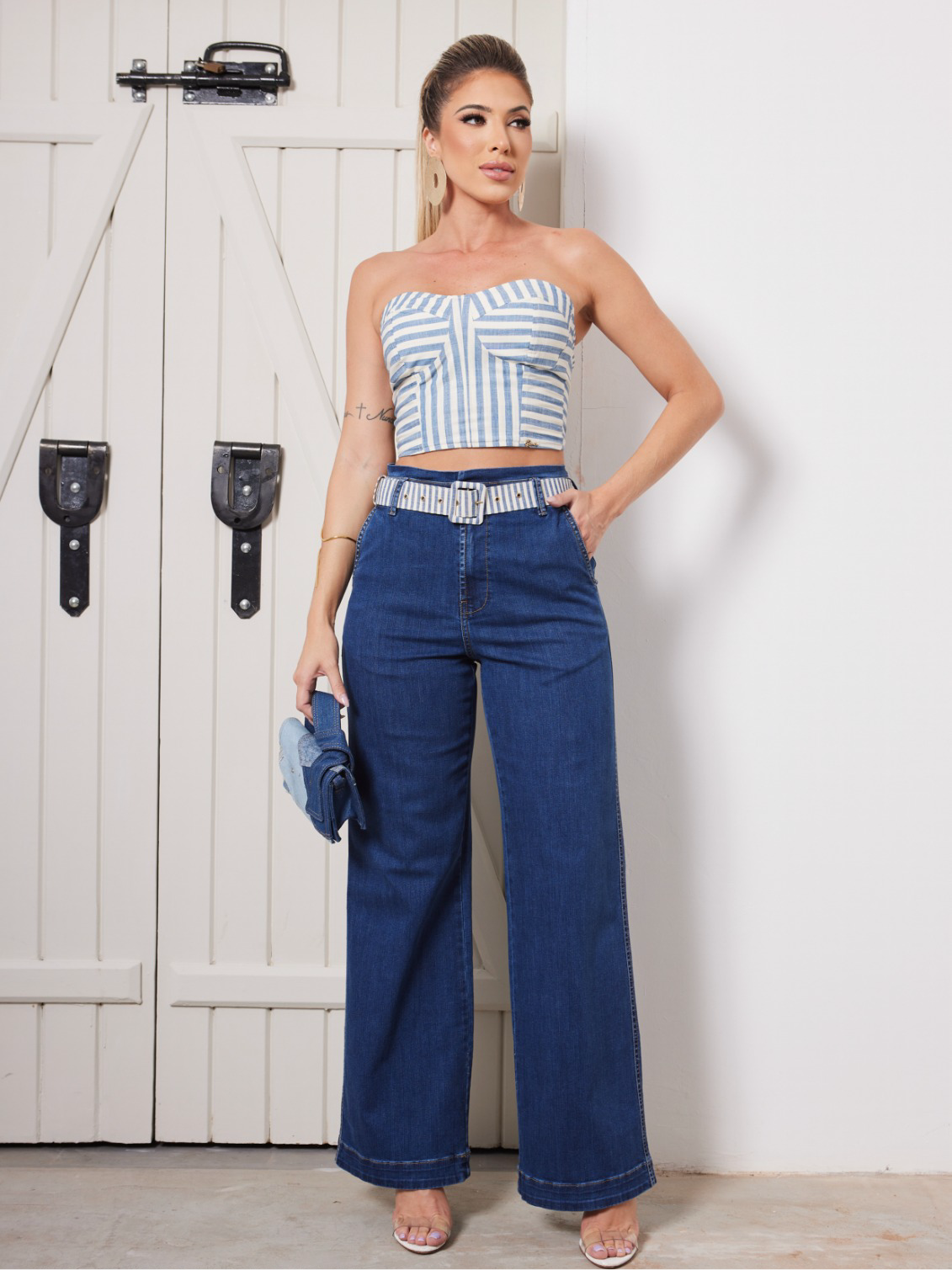 Striped Crop Top