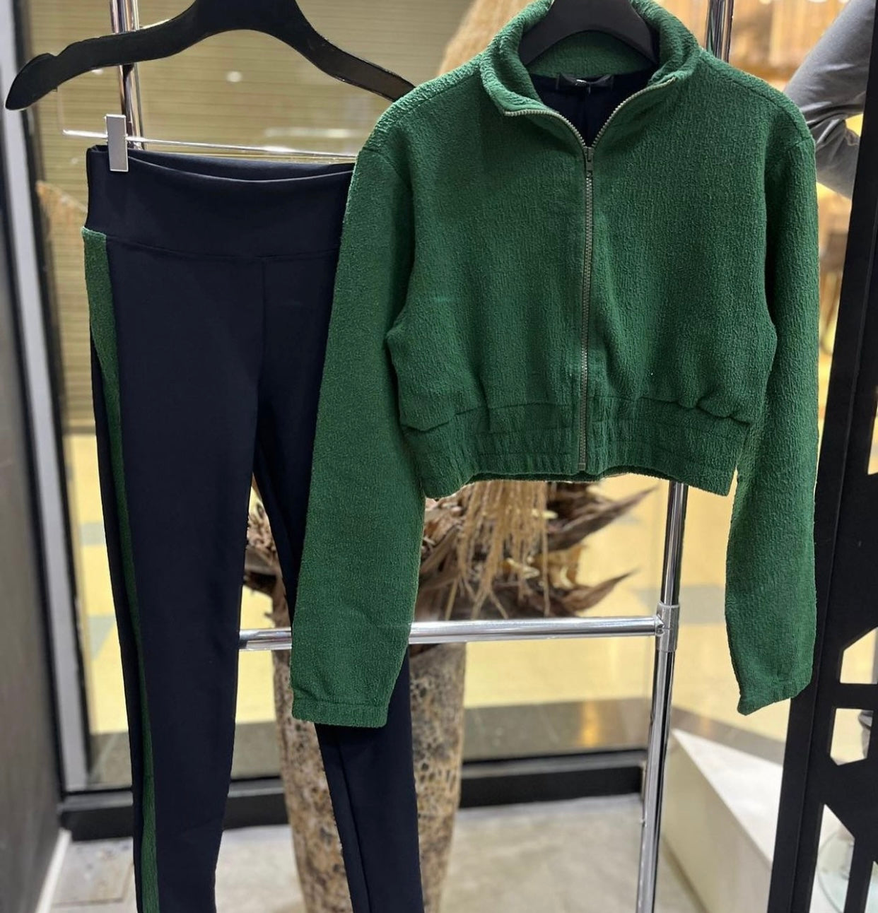 2 Piece Set Pants and Bomber Jacket