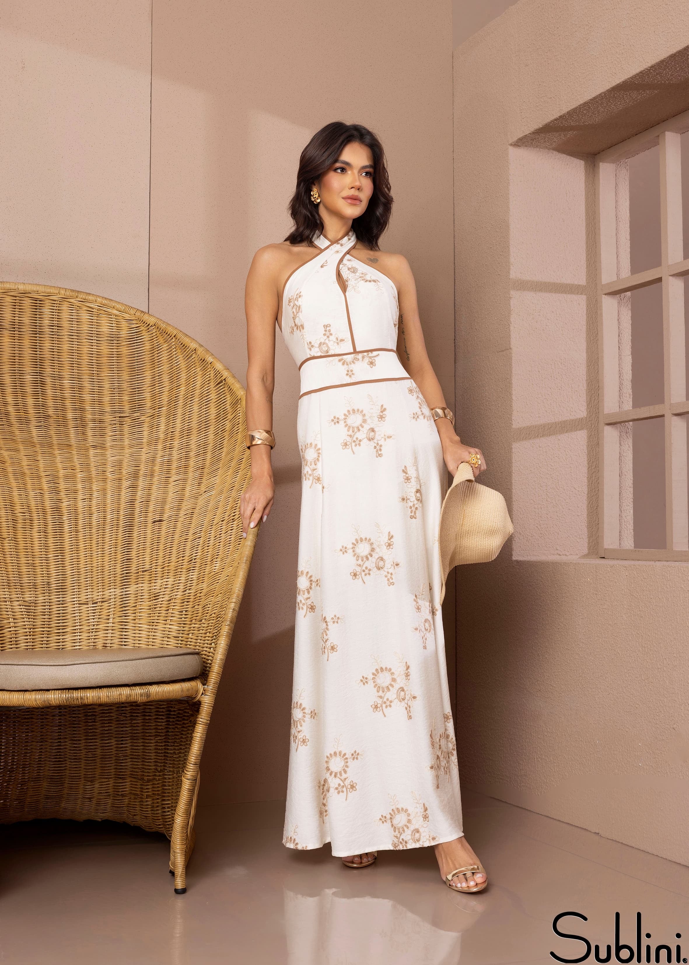 Embroidered Floral Dress